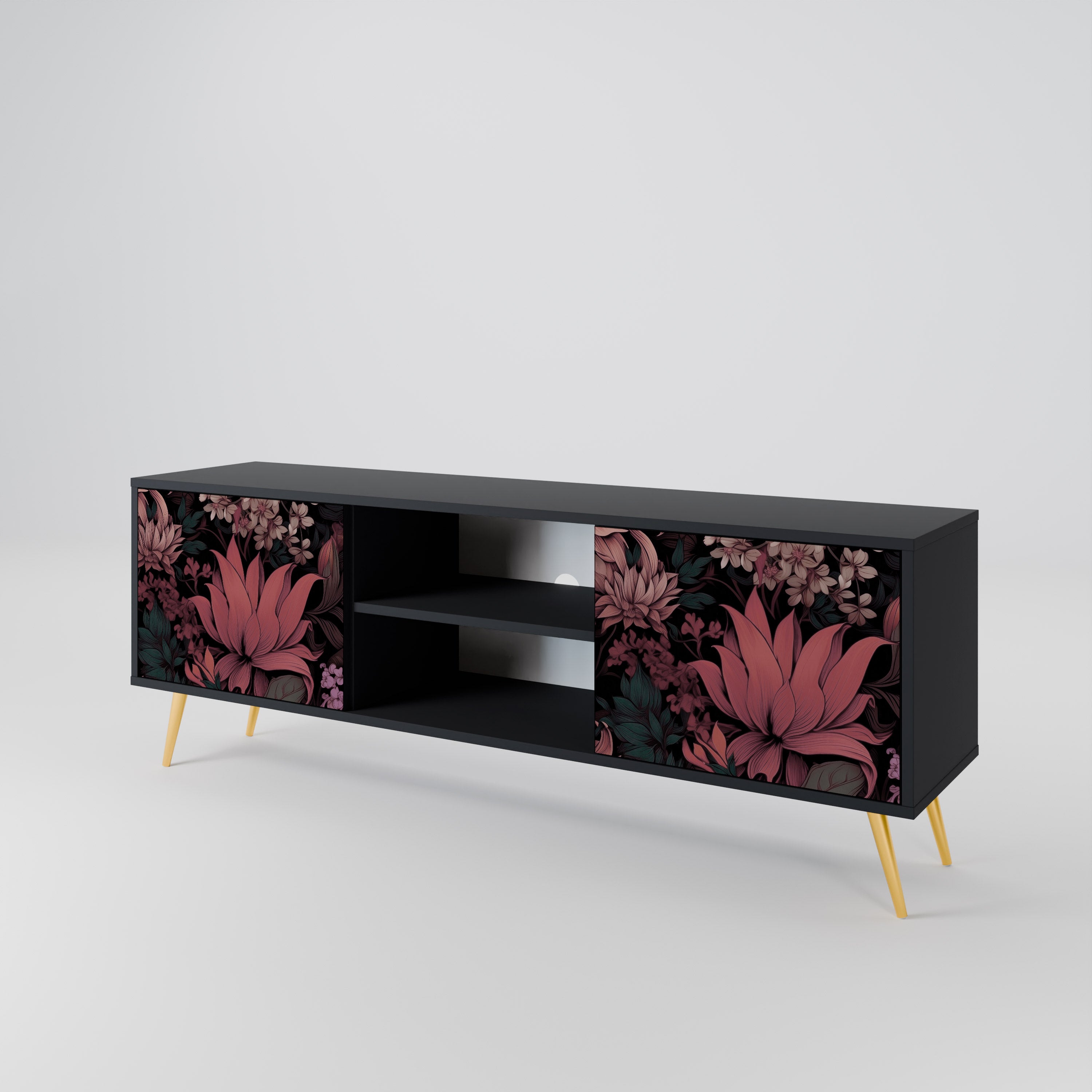 FLORAL WHISPER 2-Door TV Cabinet