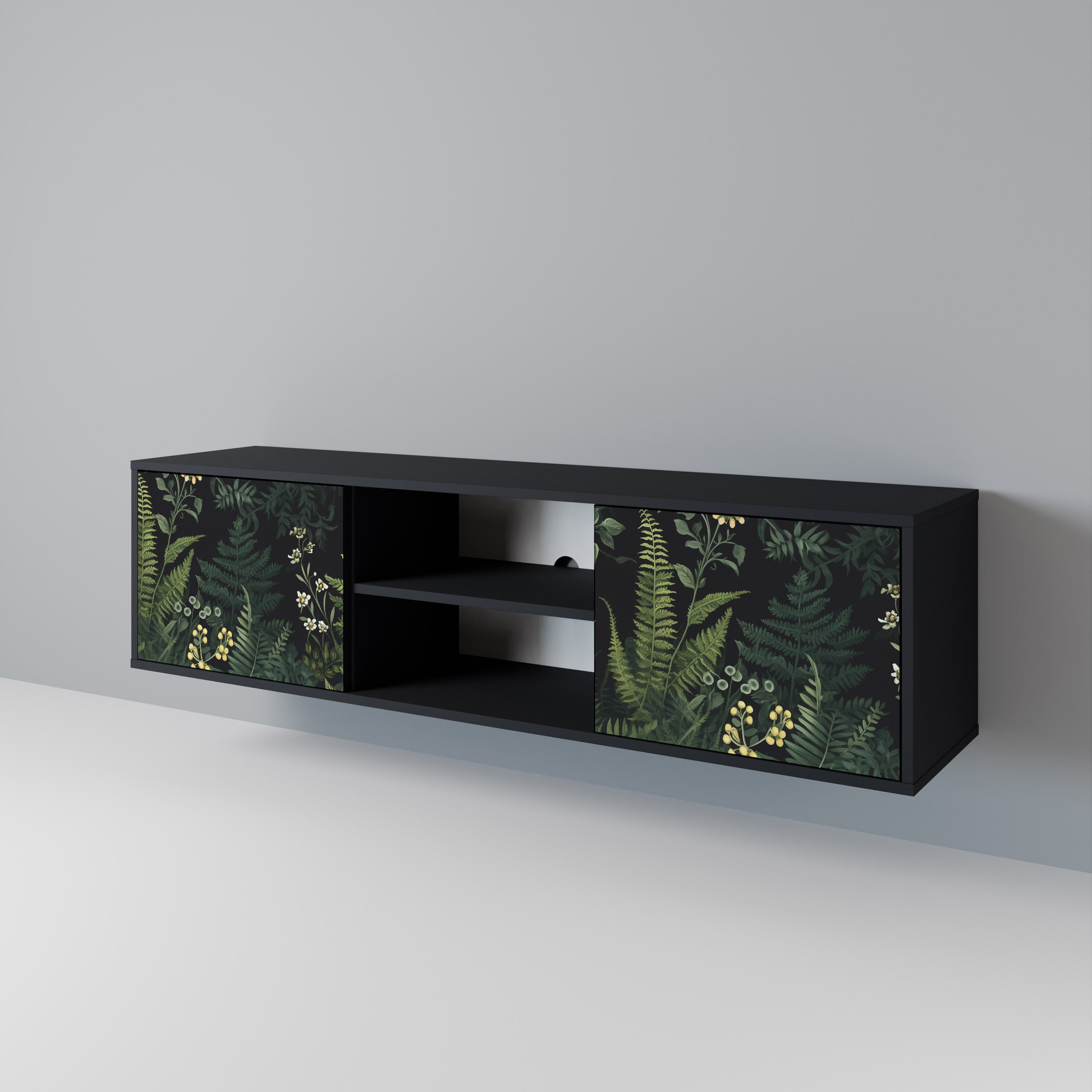 FERN FLOWERS 2-Door TV Cabinet