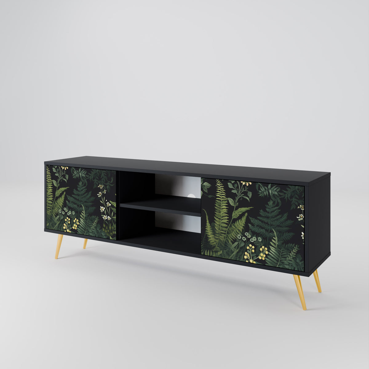 FERN FLOWERS Mueble de TV de 2 Puertas
