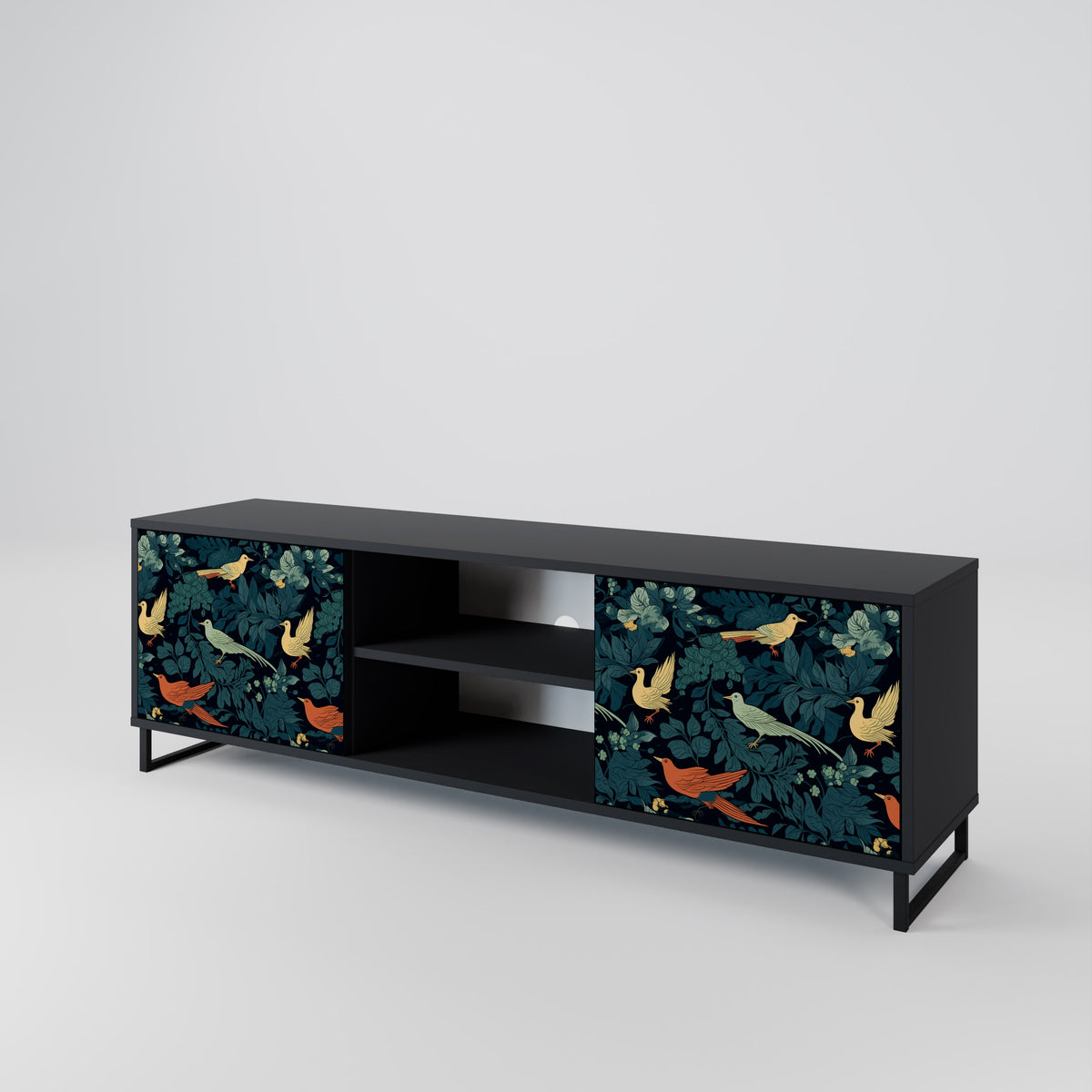 FOWL ORNAMENT 2-Door TV Cabinet