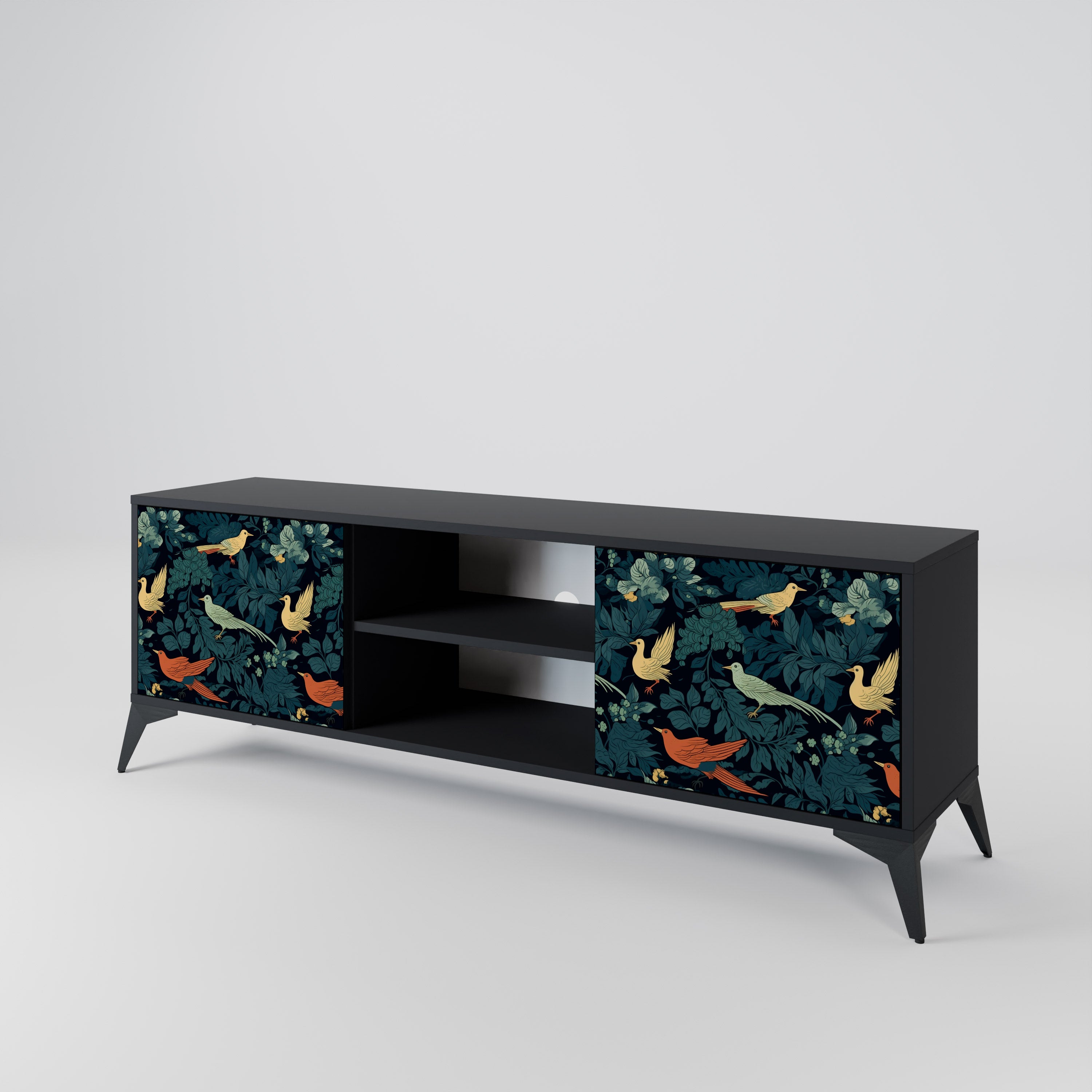 FOWL ORNAMENT 2-Door TV Cabinet