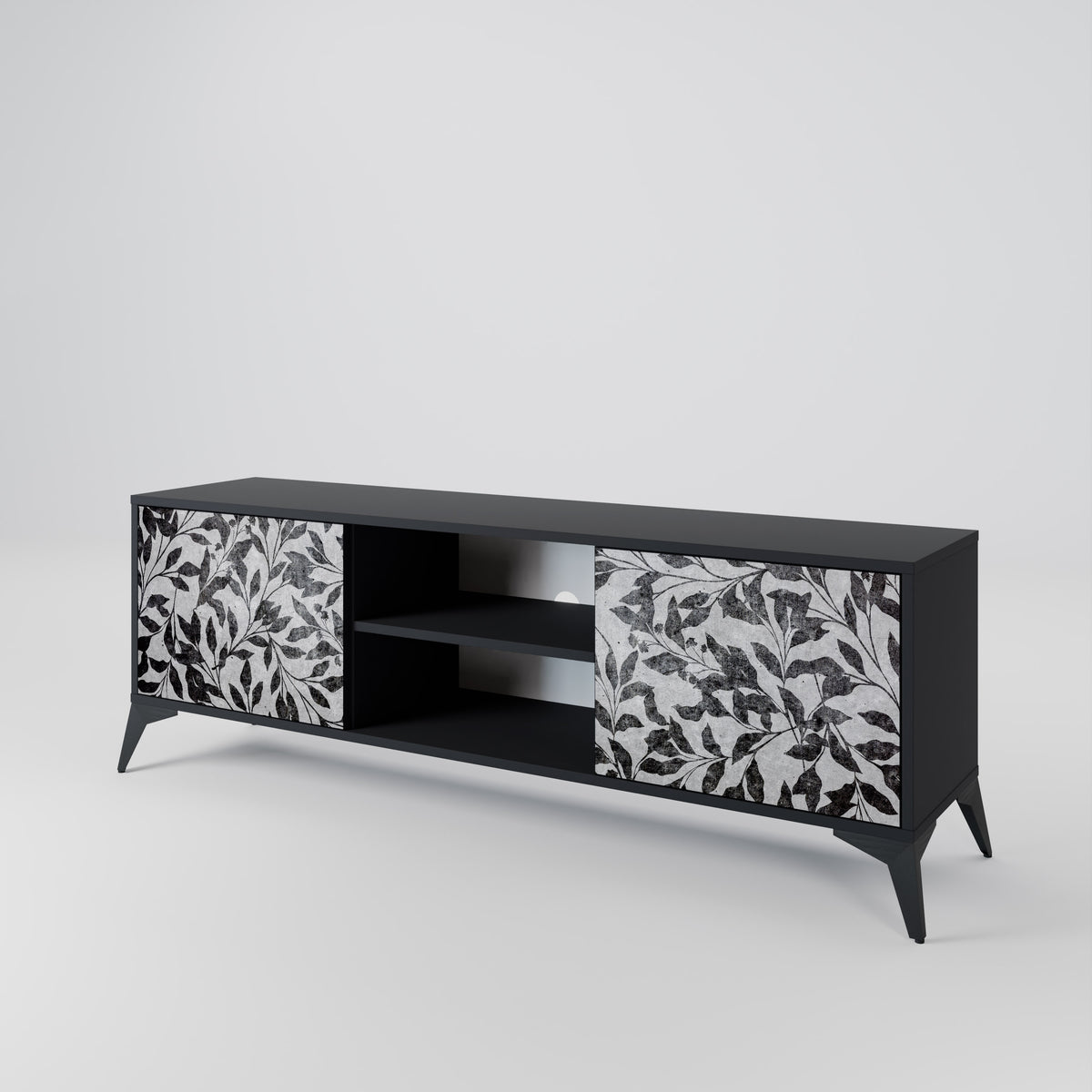CHARCOAL SPROUT 2-Door TV Cabinet