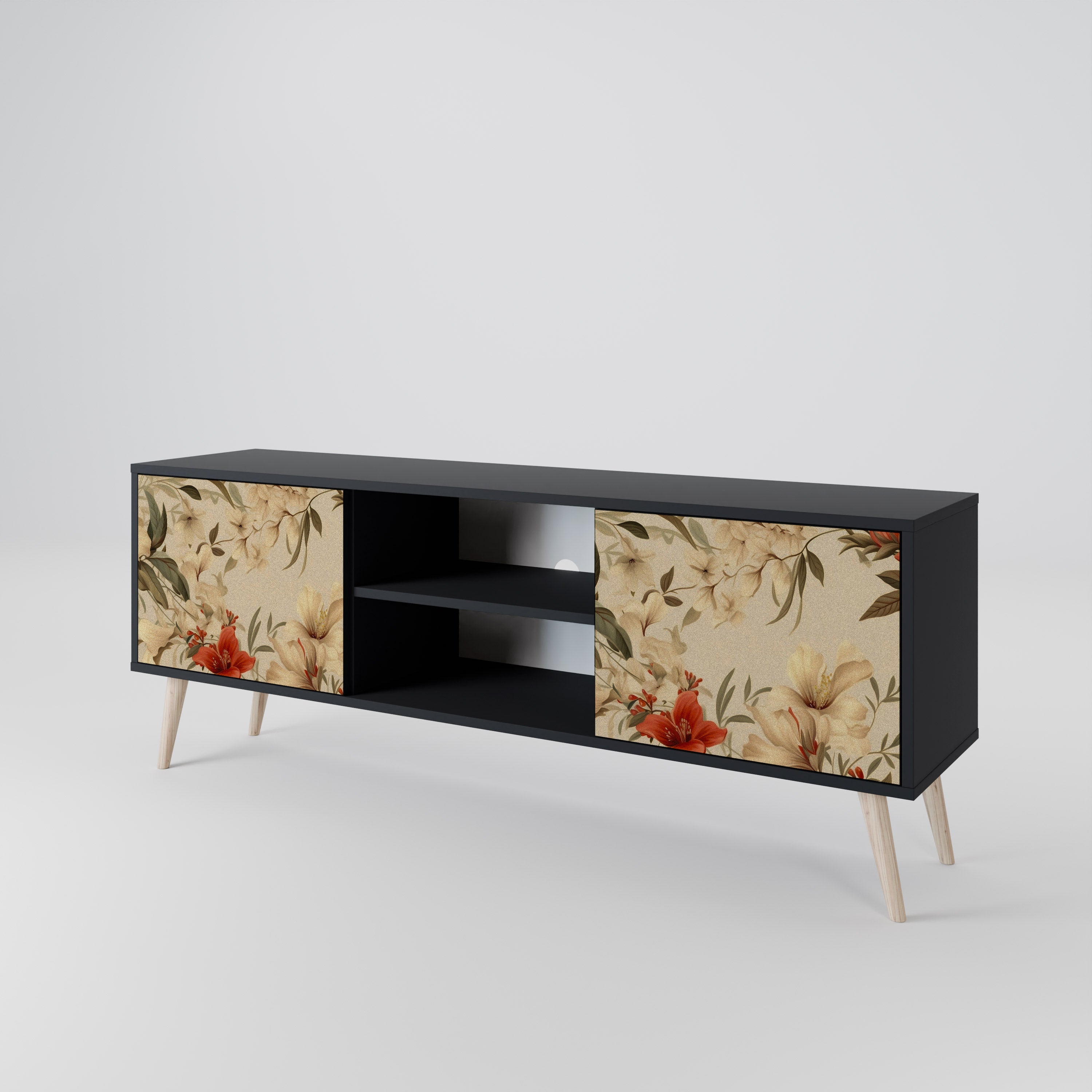 BLOOMING HARMONY 2-Door TV Cabinet