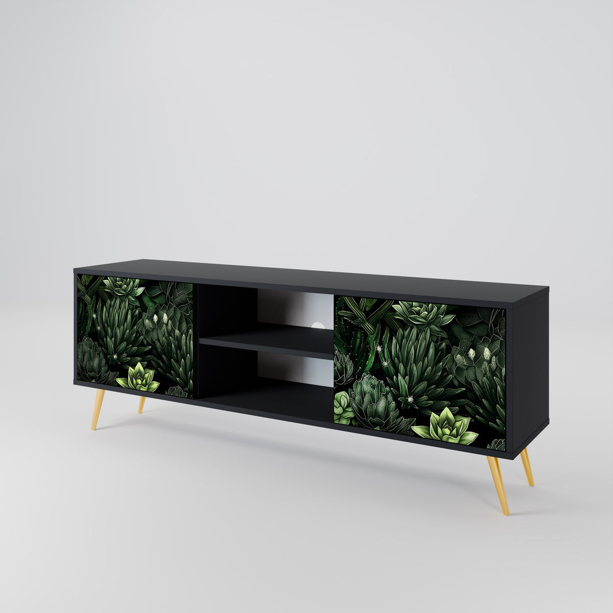 SUCCULENT JUNGLE 2-türiges TV-Lowboard