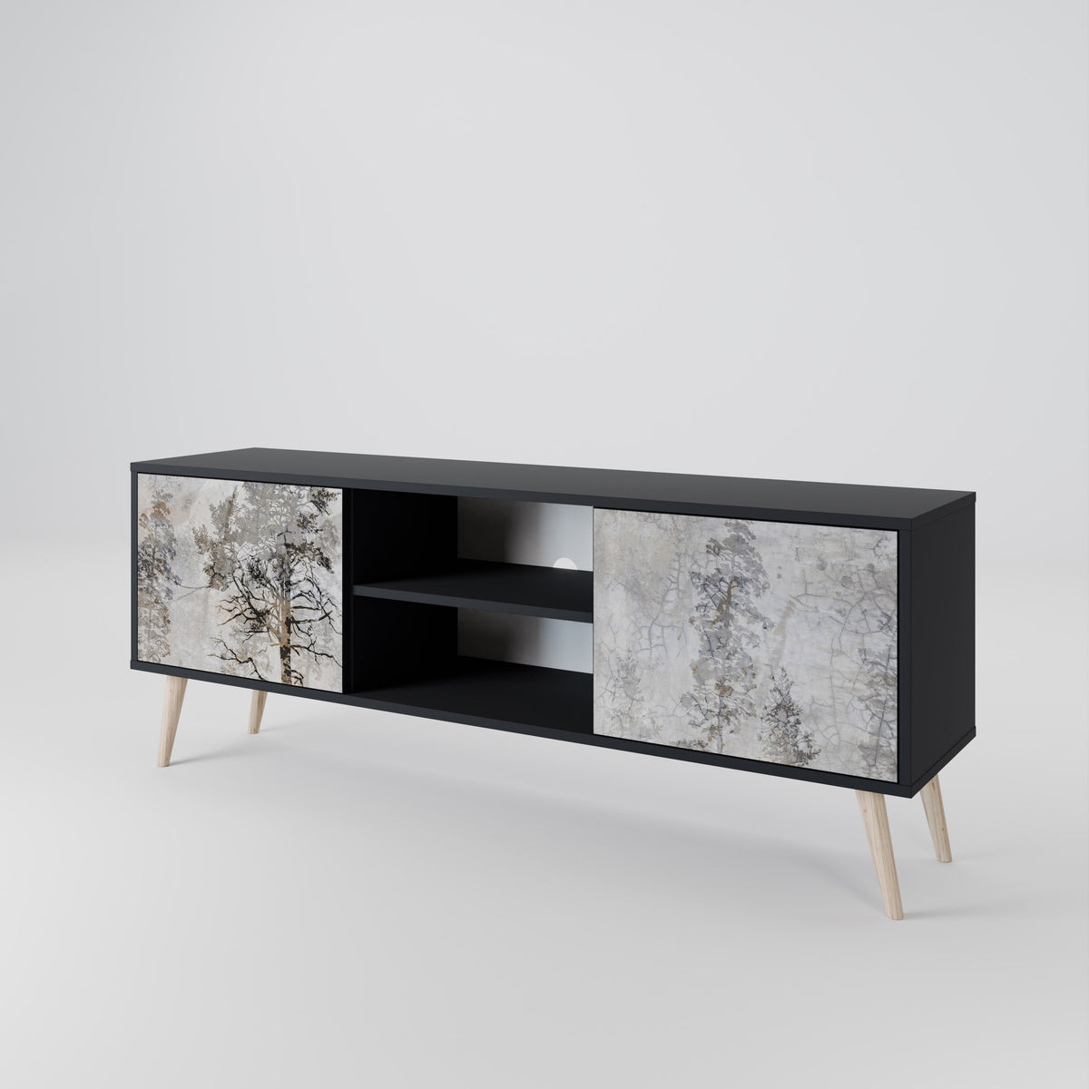 FADE IN THE TREES 2-Door TV Cabinet