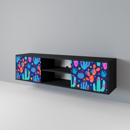 CACTUS VIBES Mueble de TV de 2 Puertas