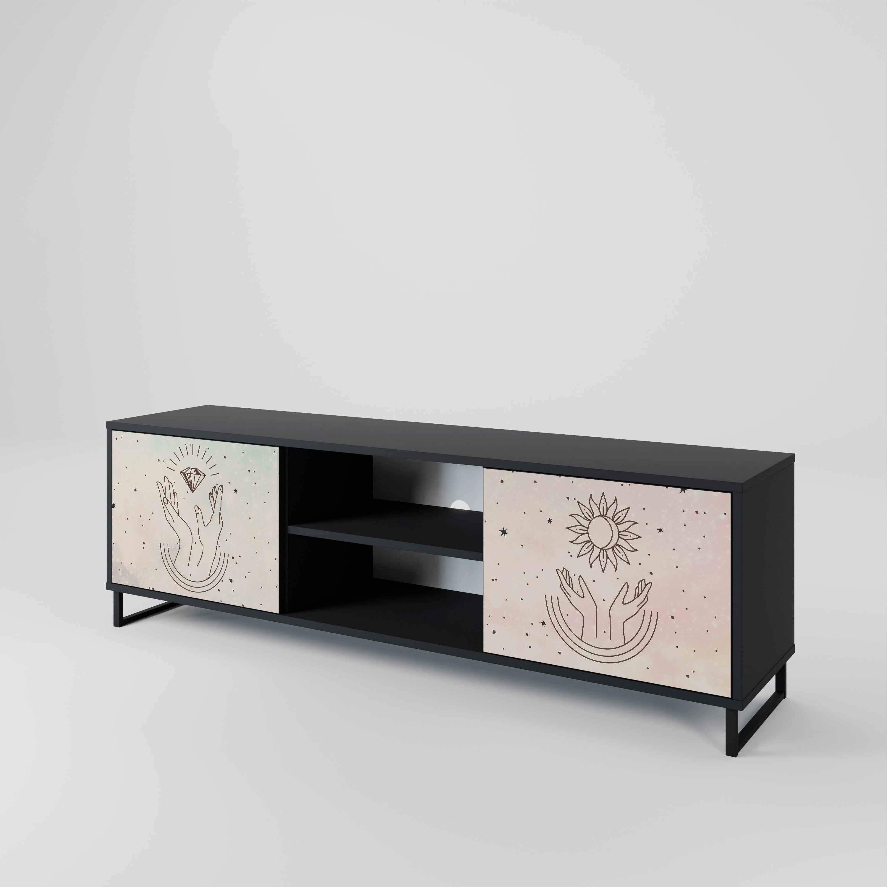 DELICATE BEAUTY 2-Door TV Cabinet