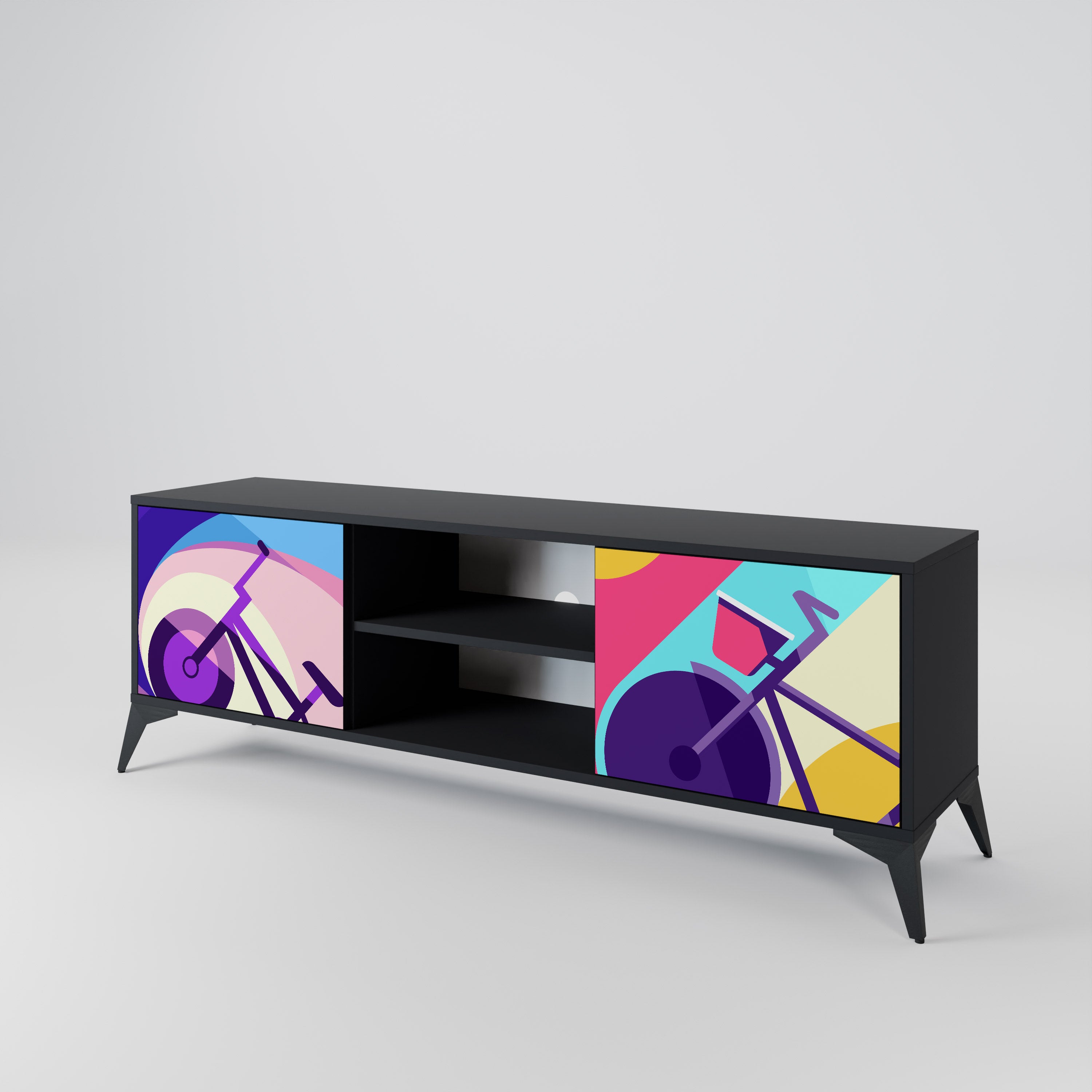 BIKE DREAMS 2-Door TV Cabinet