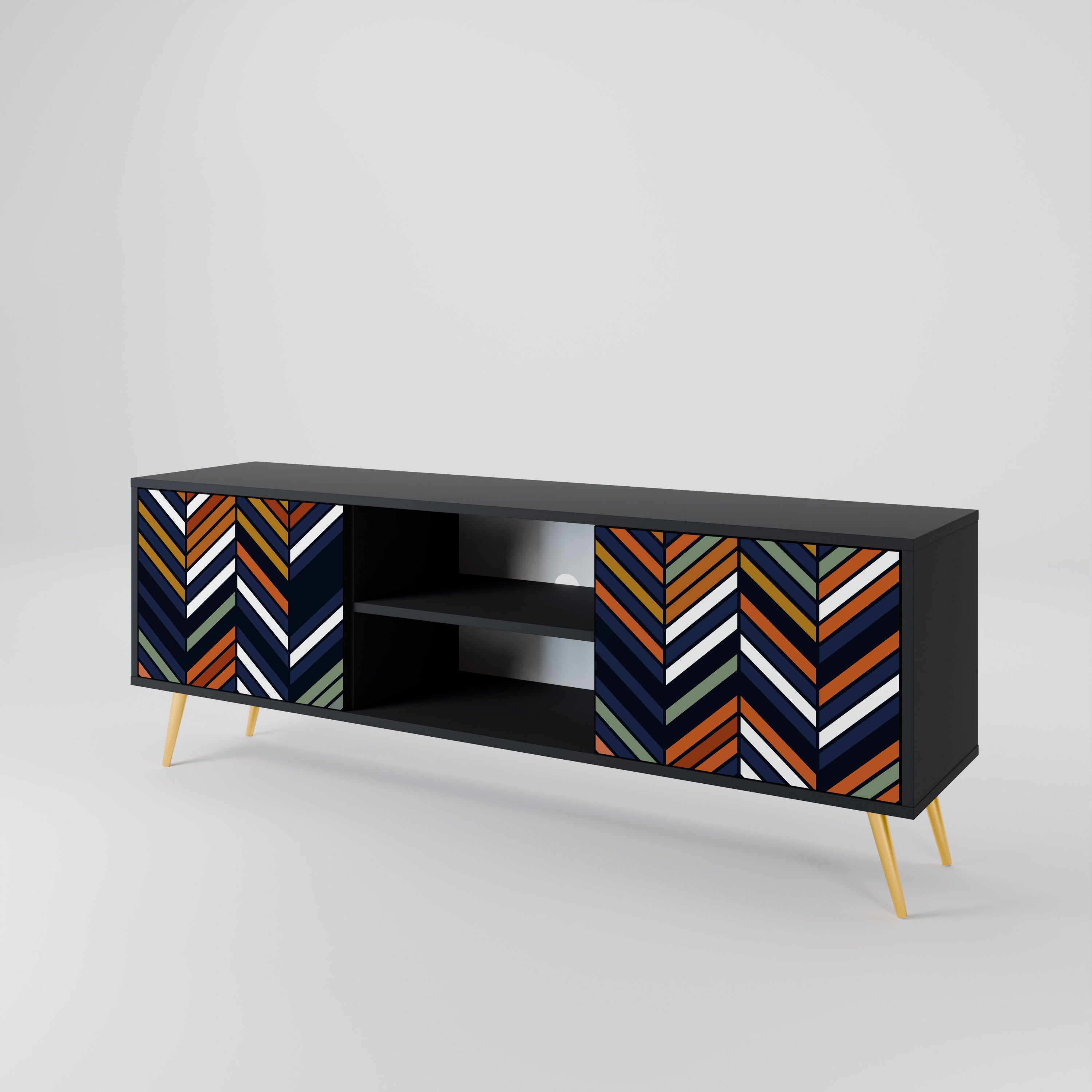 VIBRANT PATCHWORK 2-Door TV Cabinet