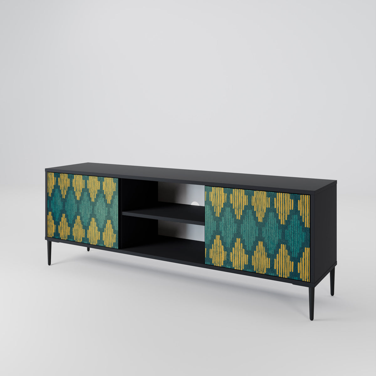 POLYGONS 2-Door TV Cabinet