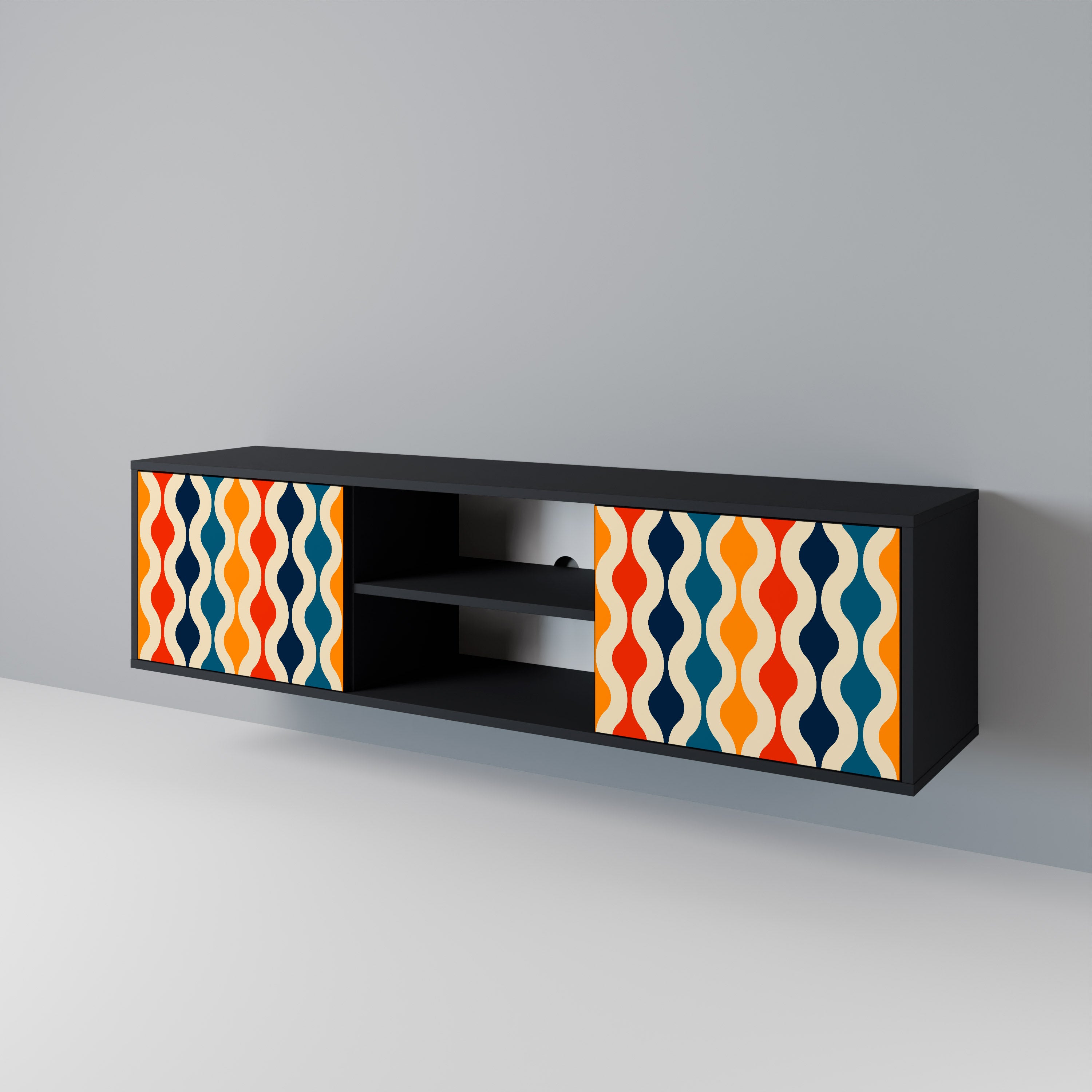 COLORFUL NOSTALGIA 2-Door TV Cabinet