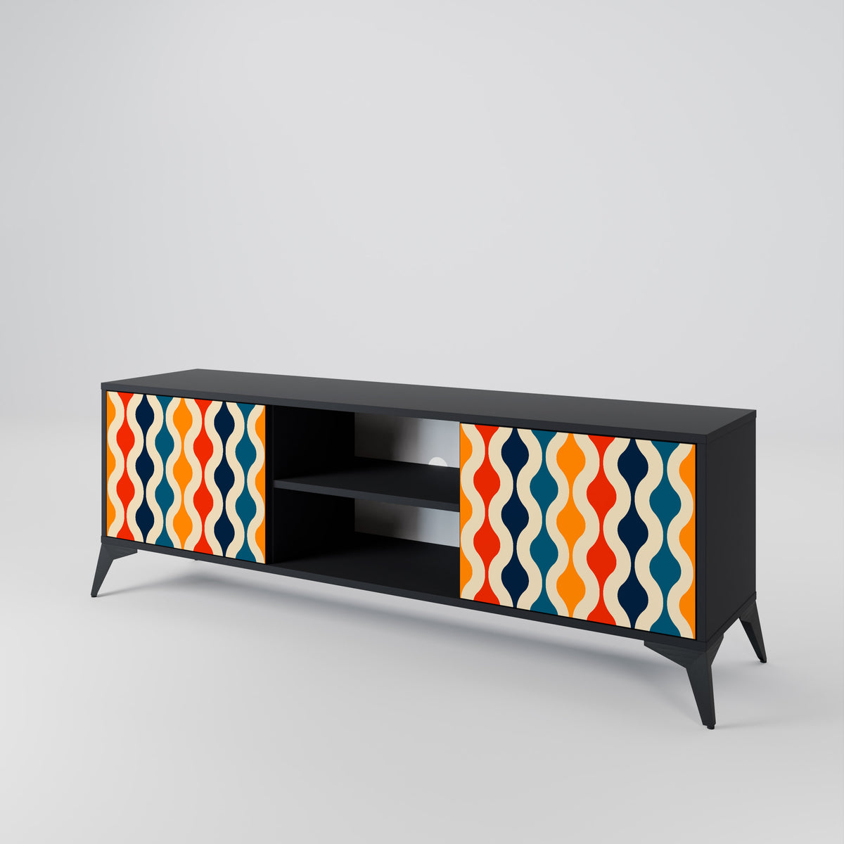 COLORFUL NOSTALGIA 2-Door TV Cabinet