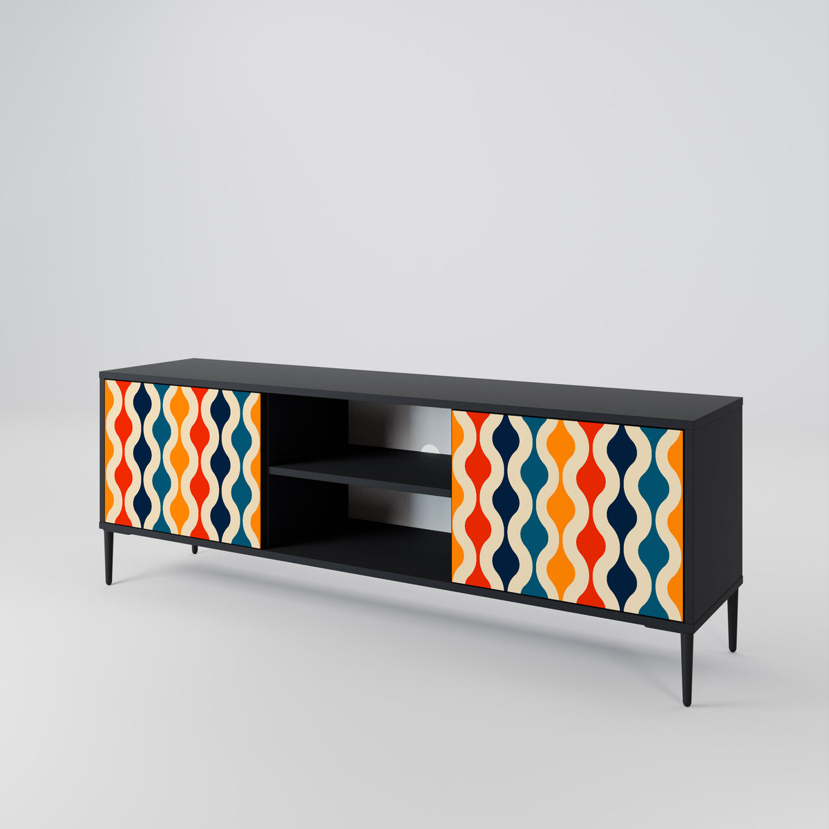 COLORFUL NOSTALGIA 2-Door TV Cabinet