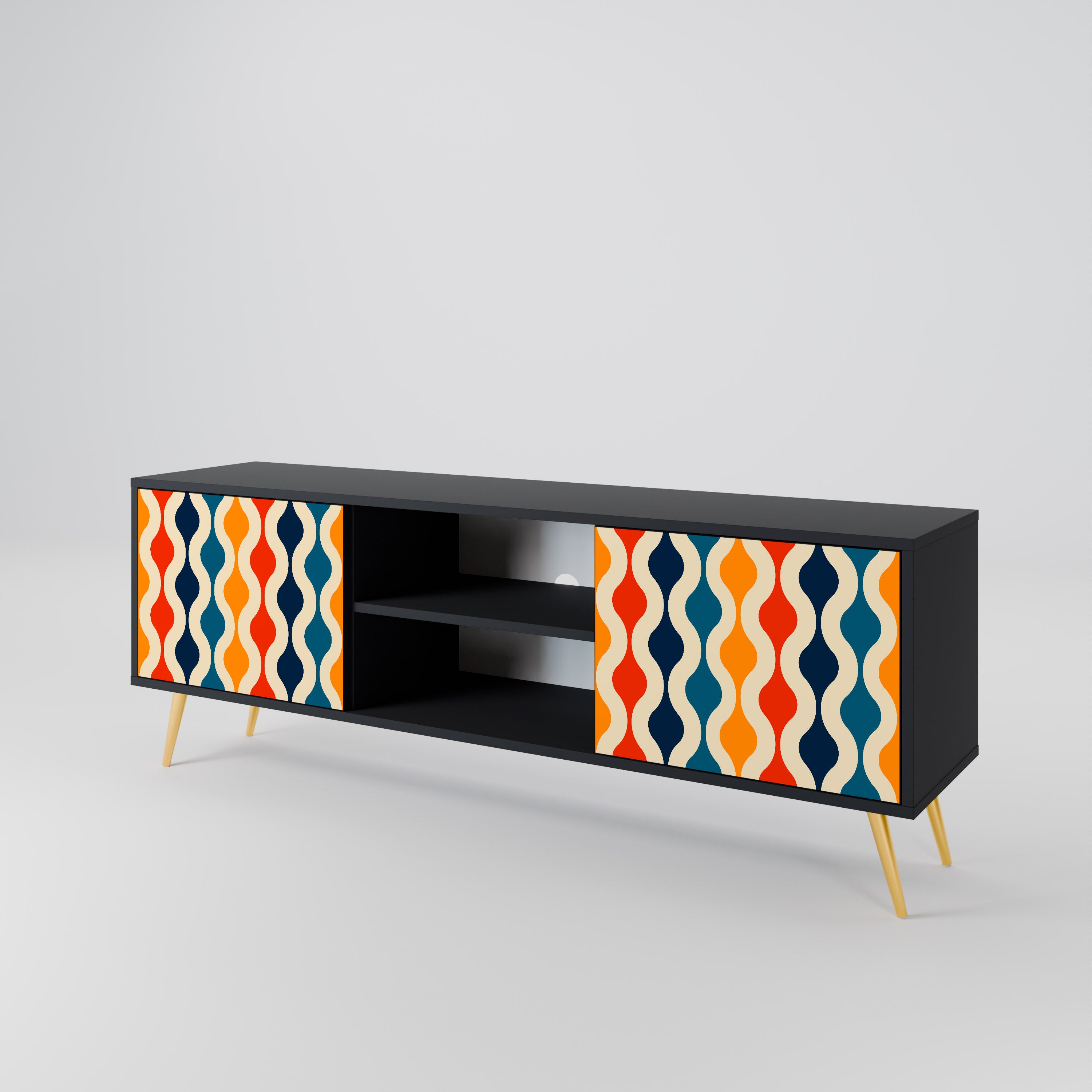 COLORFUL NOSTALGIA 2-Door TV Cabinet