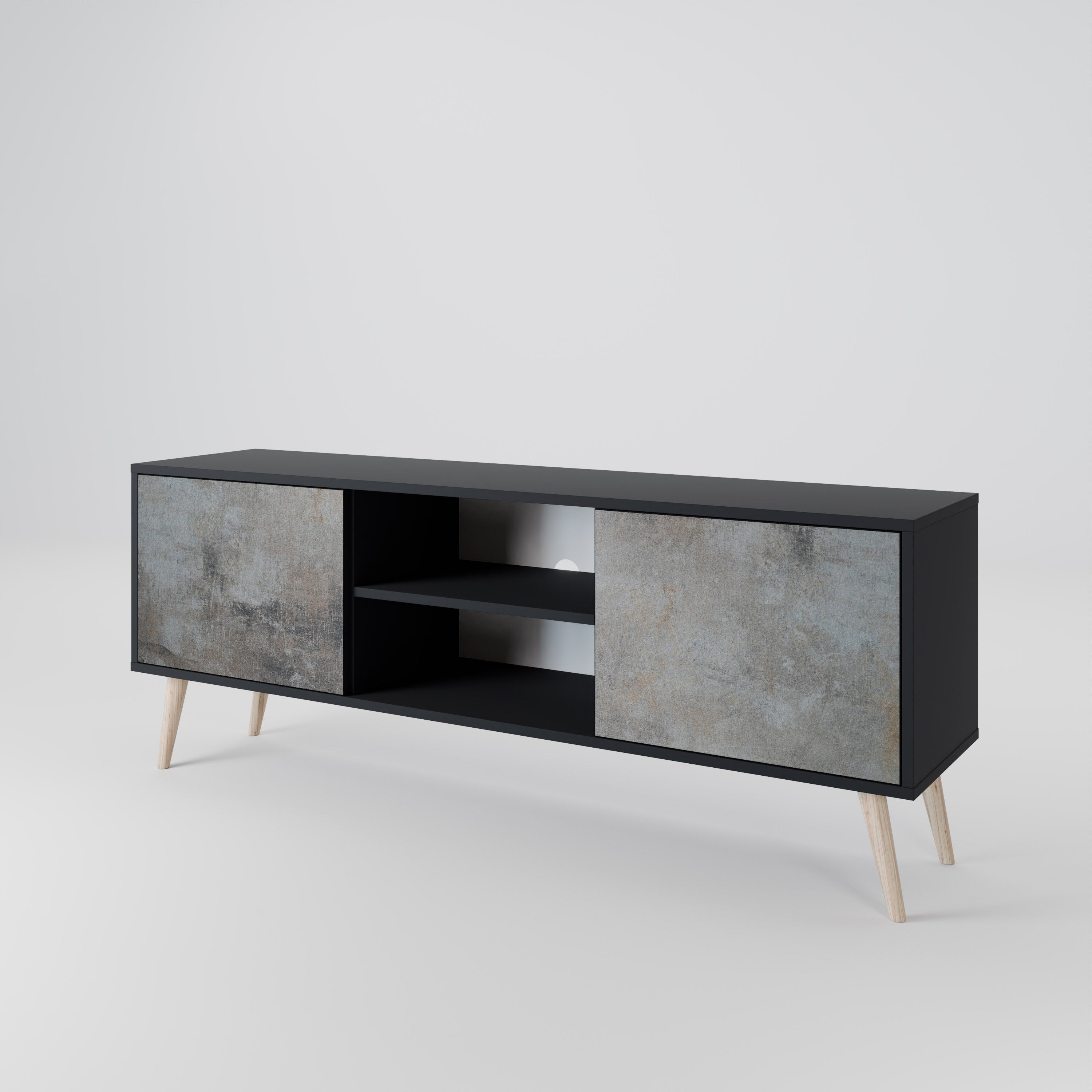 CONCRETE WALL 2-Door TV Cabinet