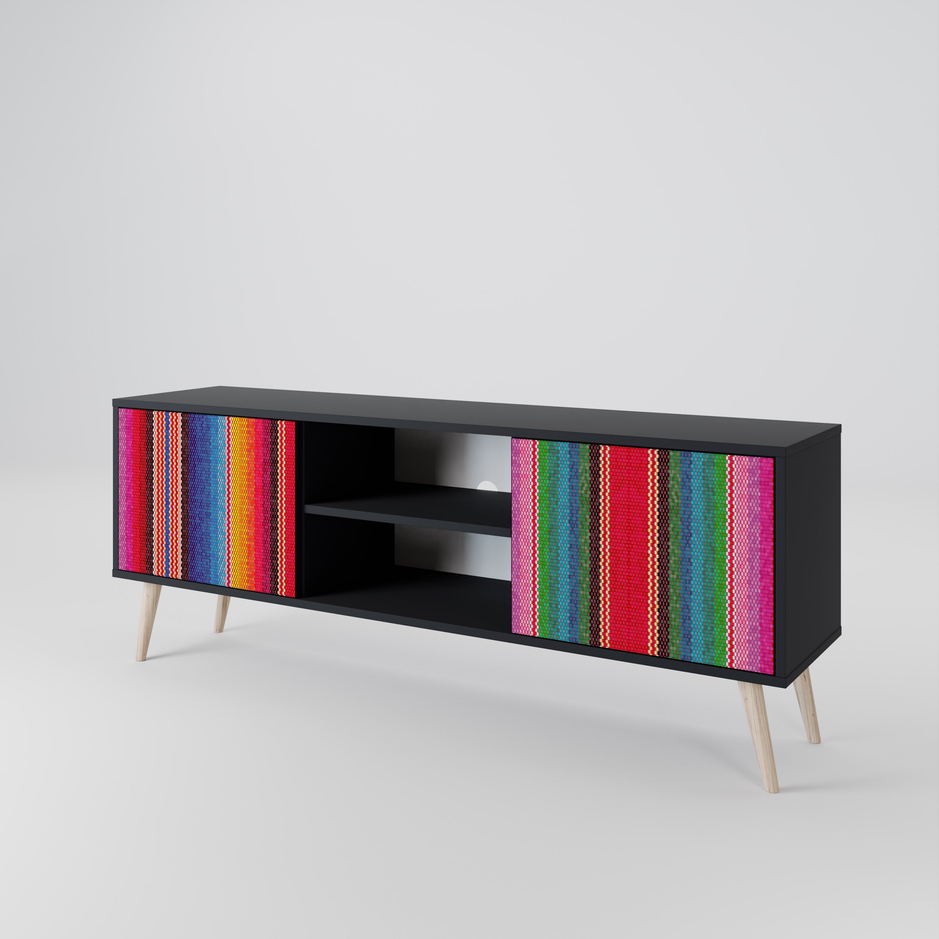 ETHNIC MEXICAN 2-Door TV Cabinet