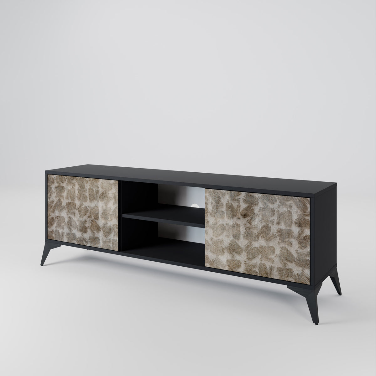 SLIGHTLY BLURRED 2-Door TV Cabinet