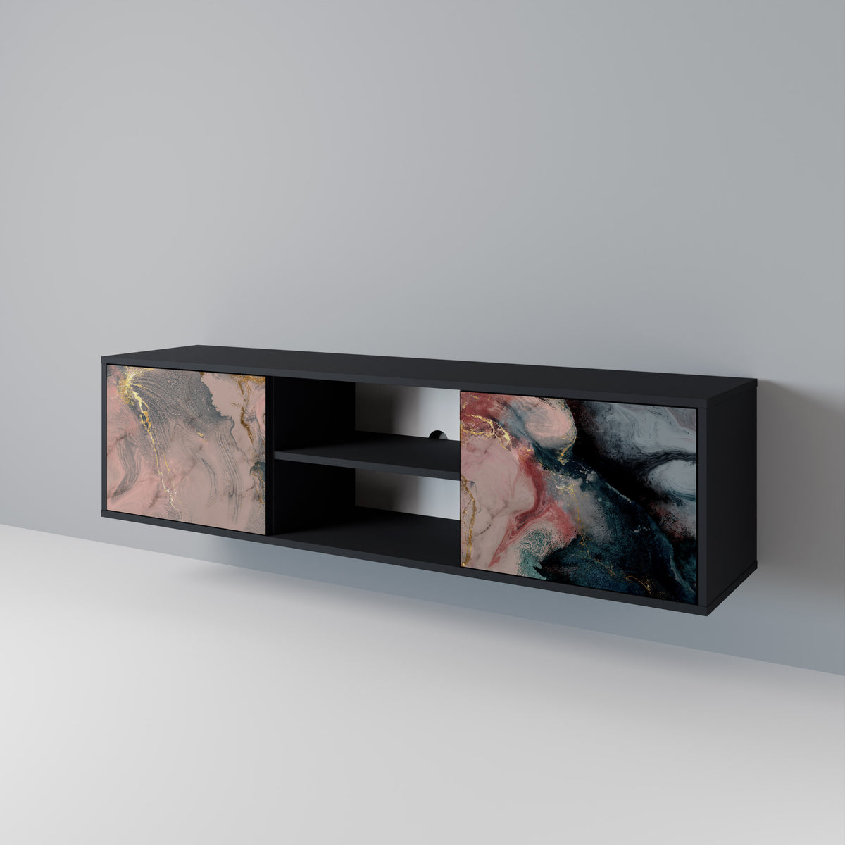 GILDED SWIRLS 2-Door TV Cabinet