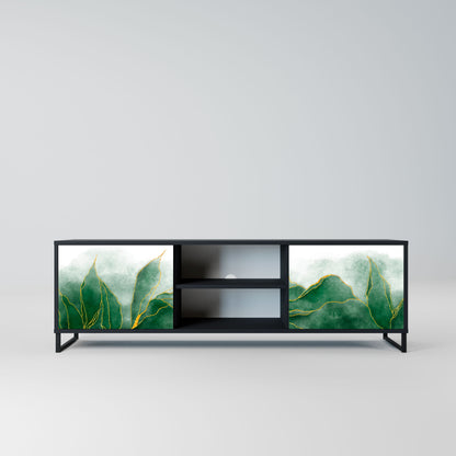 Porta TV EXPENSIVE NATURE a 2 ante in finitura nera