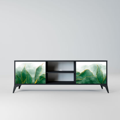 Porta TV EXPENSIVE NATURE a 2 ante in finitura nera