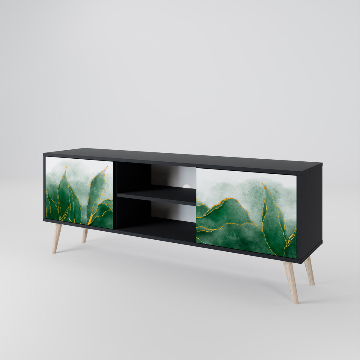 EXPENSIVE NATURE Dvoudveřový TV stolek
