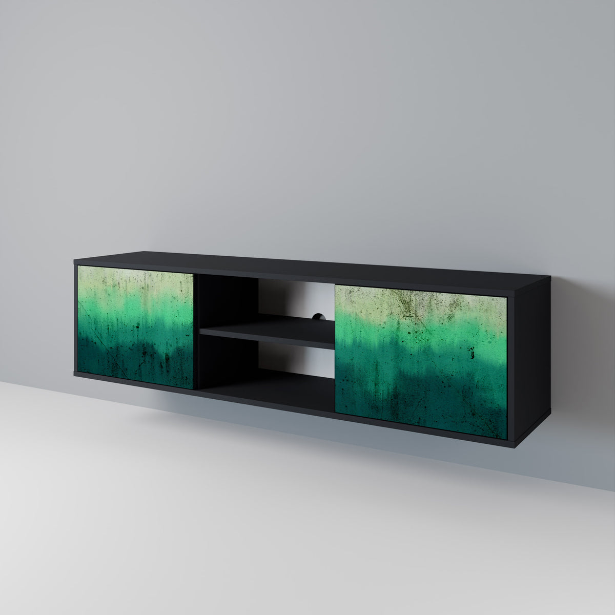 NORTHERN LIGHTS Mueble de TV de 2 Puertas