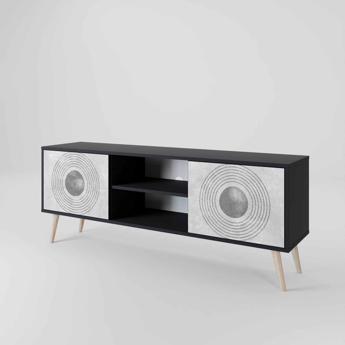 SOLID CIRCLES 2-Door TV Cabinet
