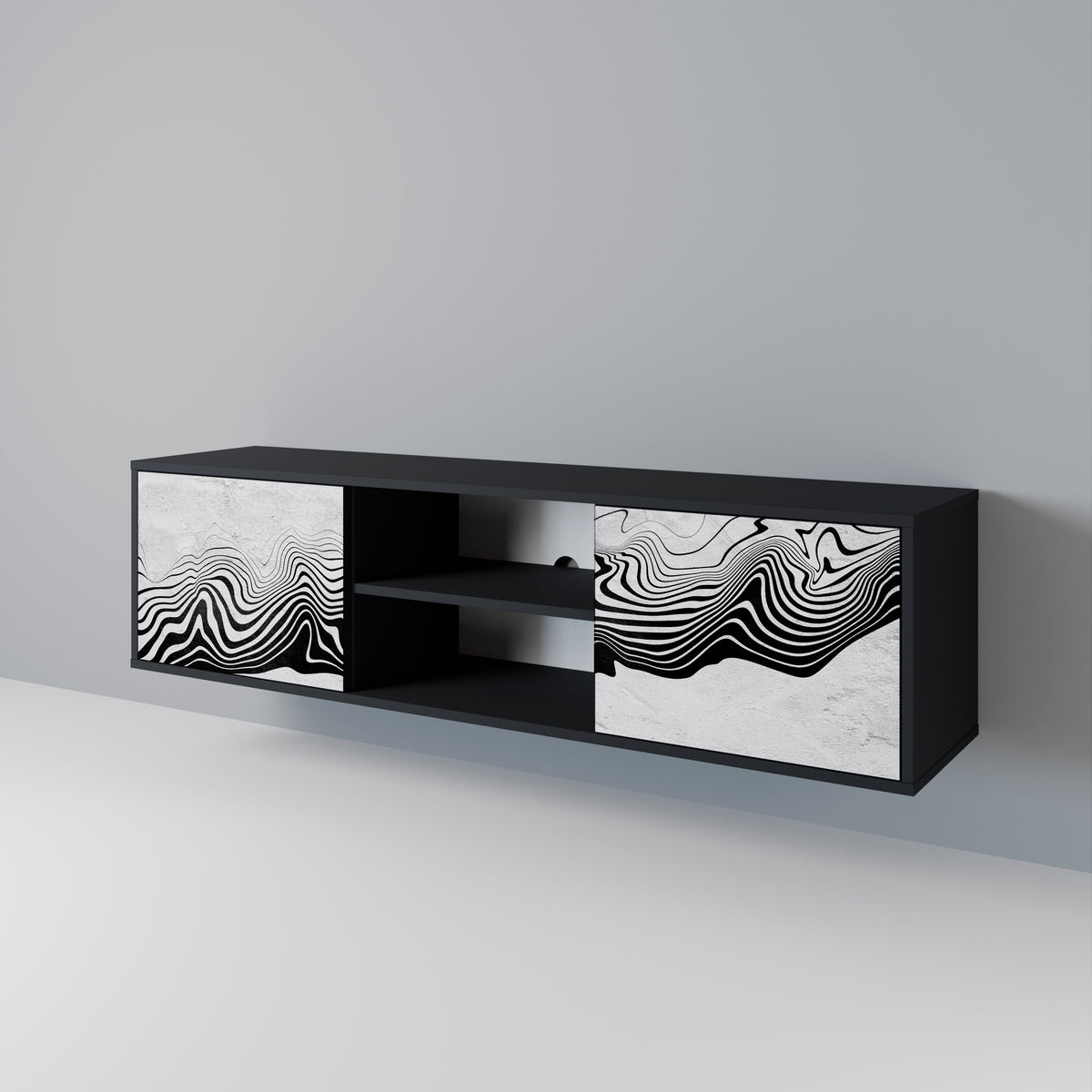 MONOCHROME MIRAGE 2-türiges TV-Lowboard