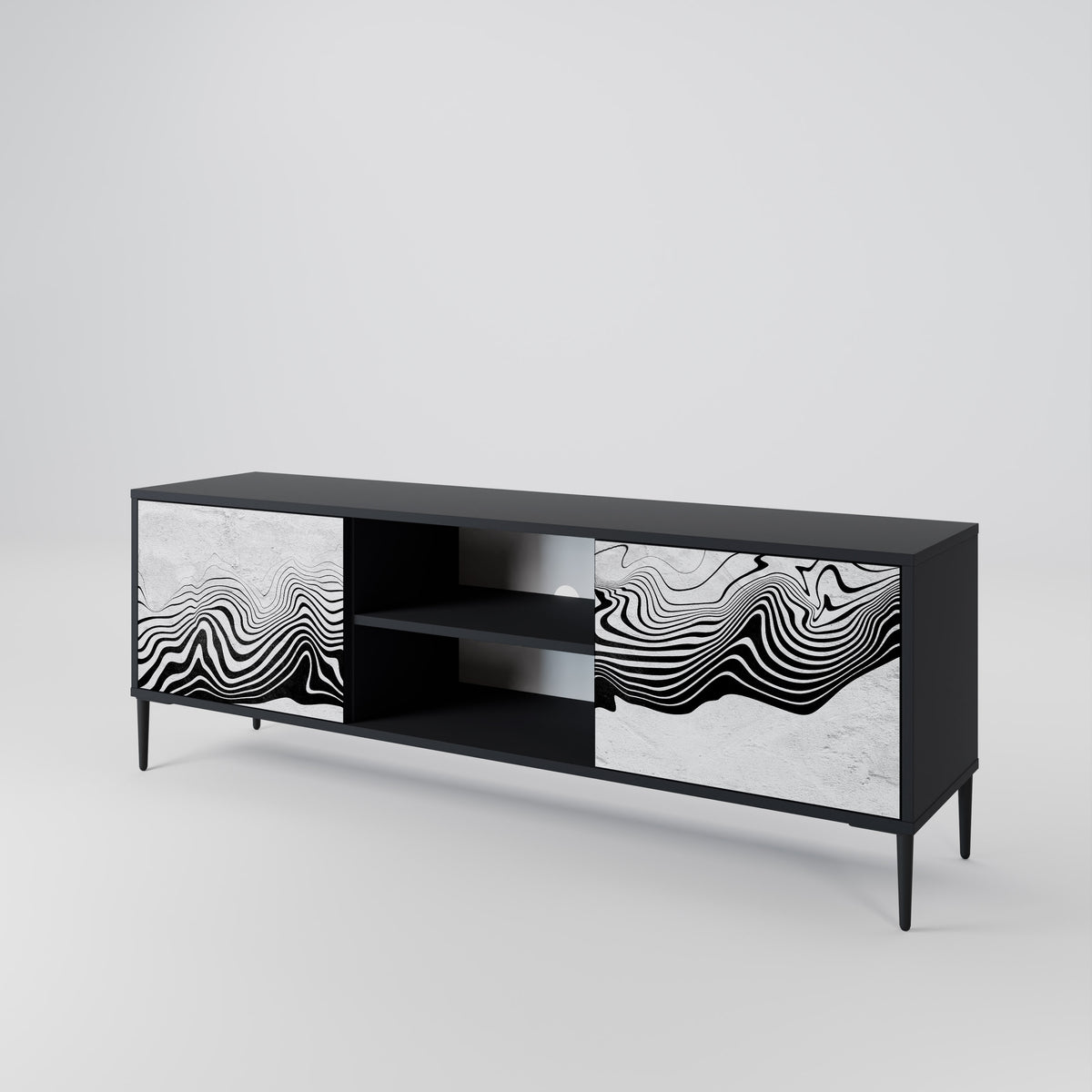 MONOCHROME MIRAGE 2-türiges TV-Lowboard