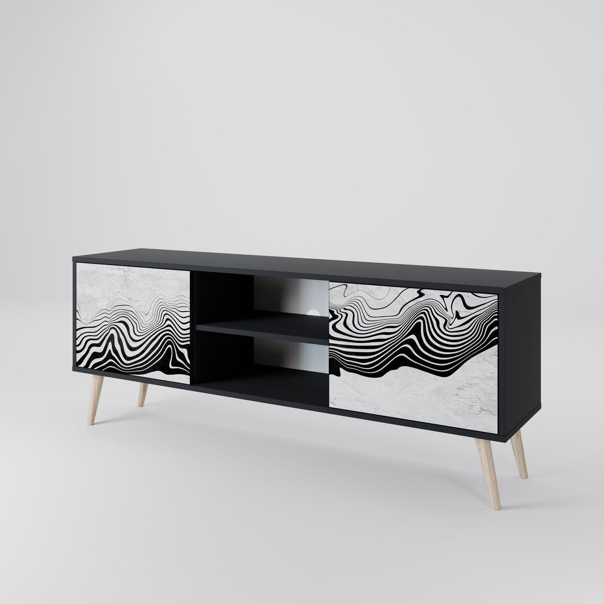 MONOCHROME MIRAGE 2-türiges TV-Lowboard