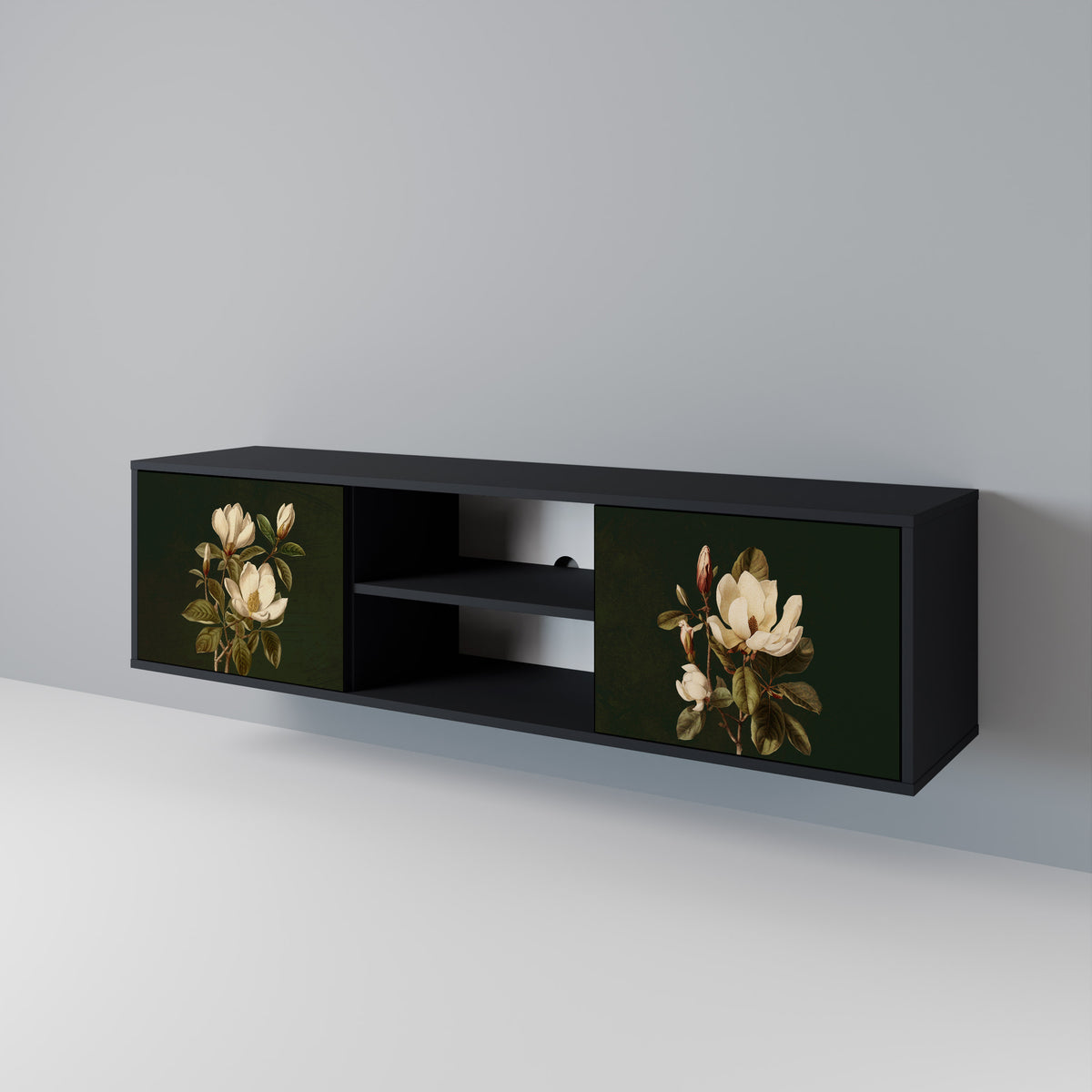 FLORAL NOIR 2-türiges TV-Lowboard