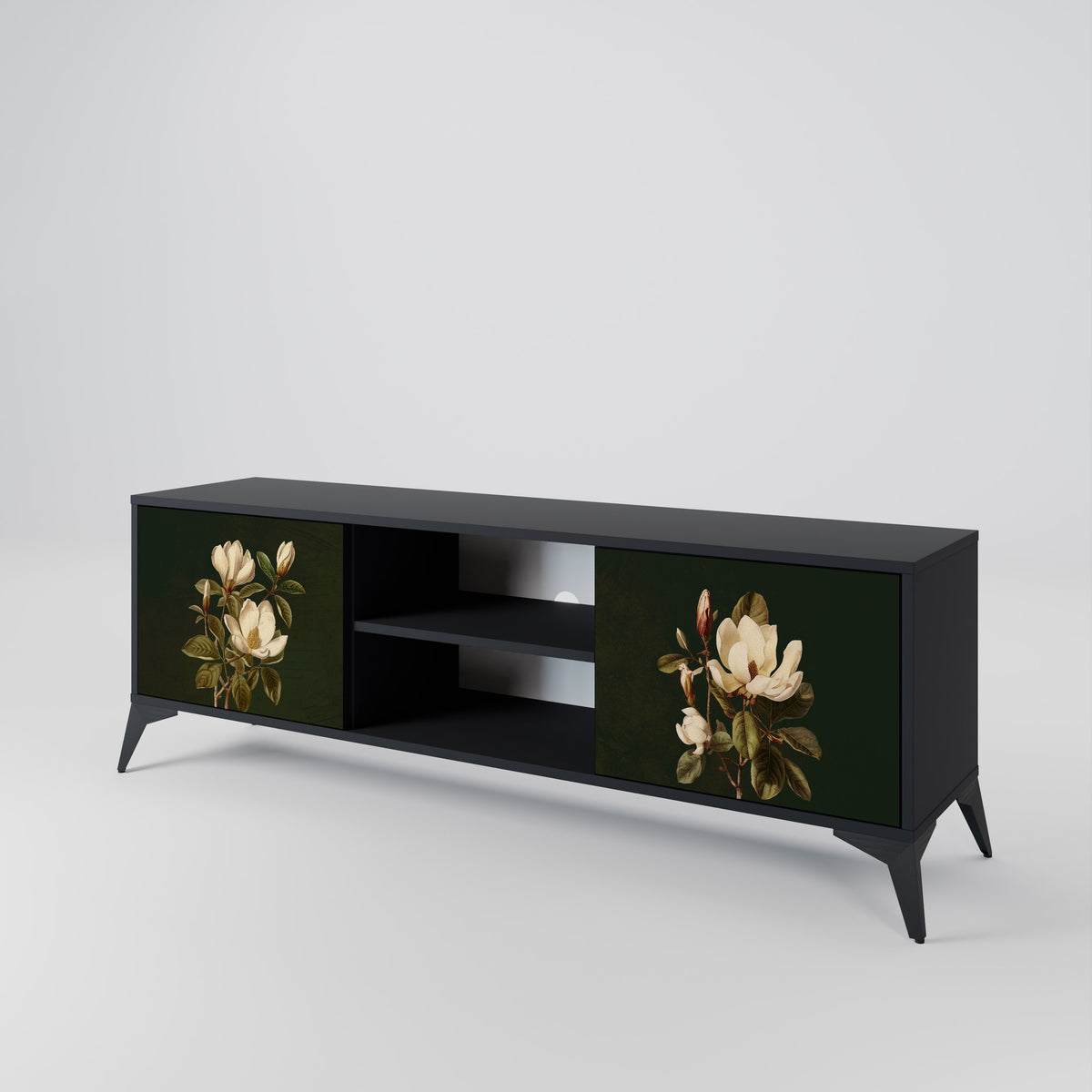 FLORAL NOIR 2-türiges TV-Lowboard