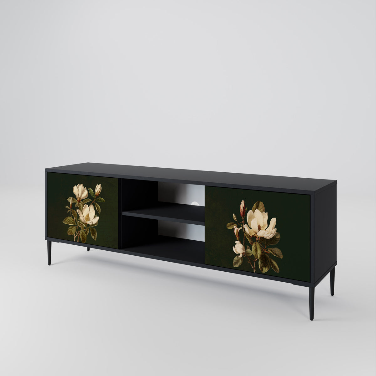 FLORAL NOIR TV-bänk med två dörrar
