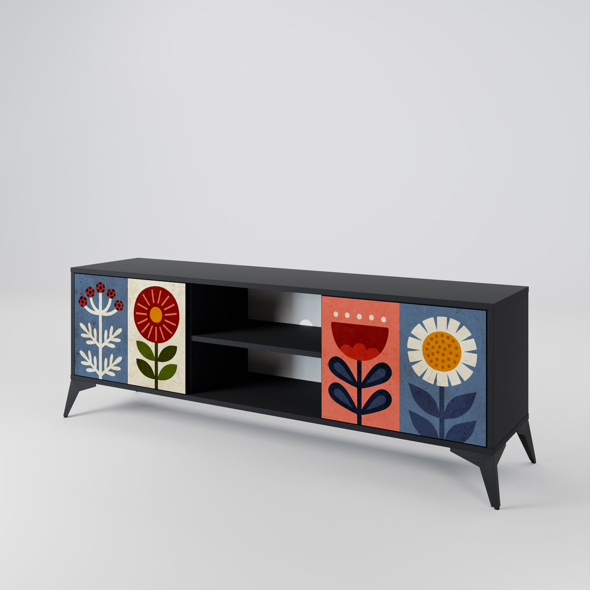 SCANDIC FLOWERET 2-Door TV Cabinet