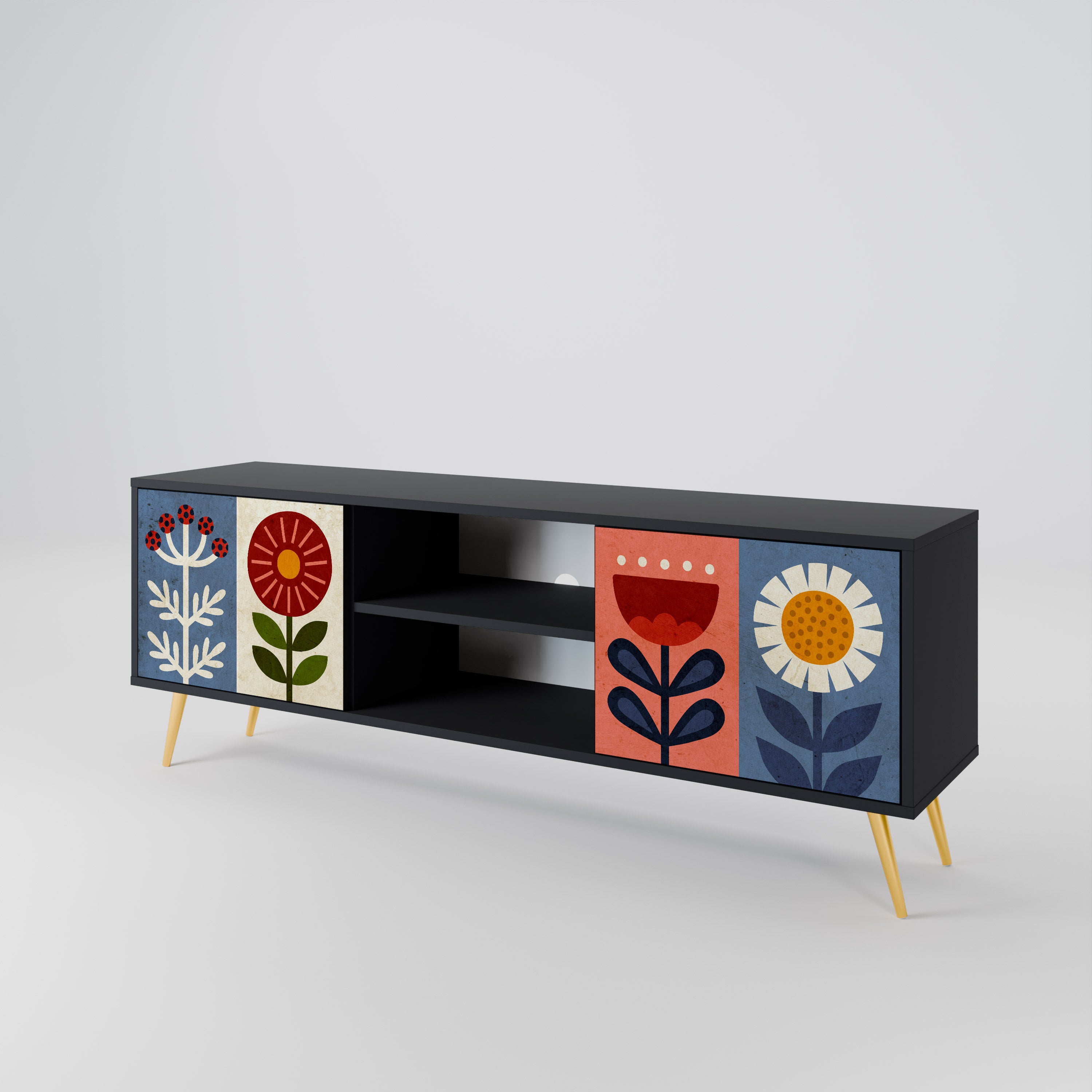 SCANDIC FLOWERET 2-türiges TV-Lowboard