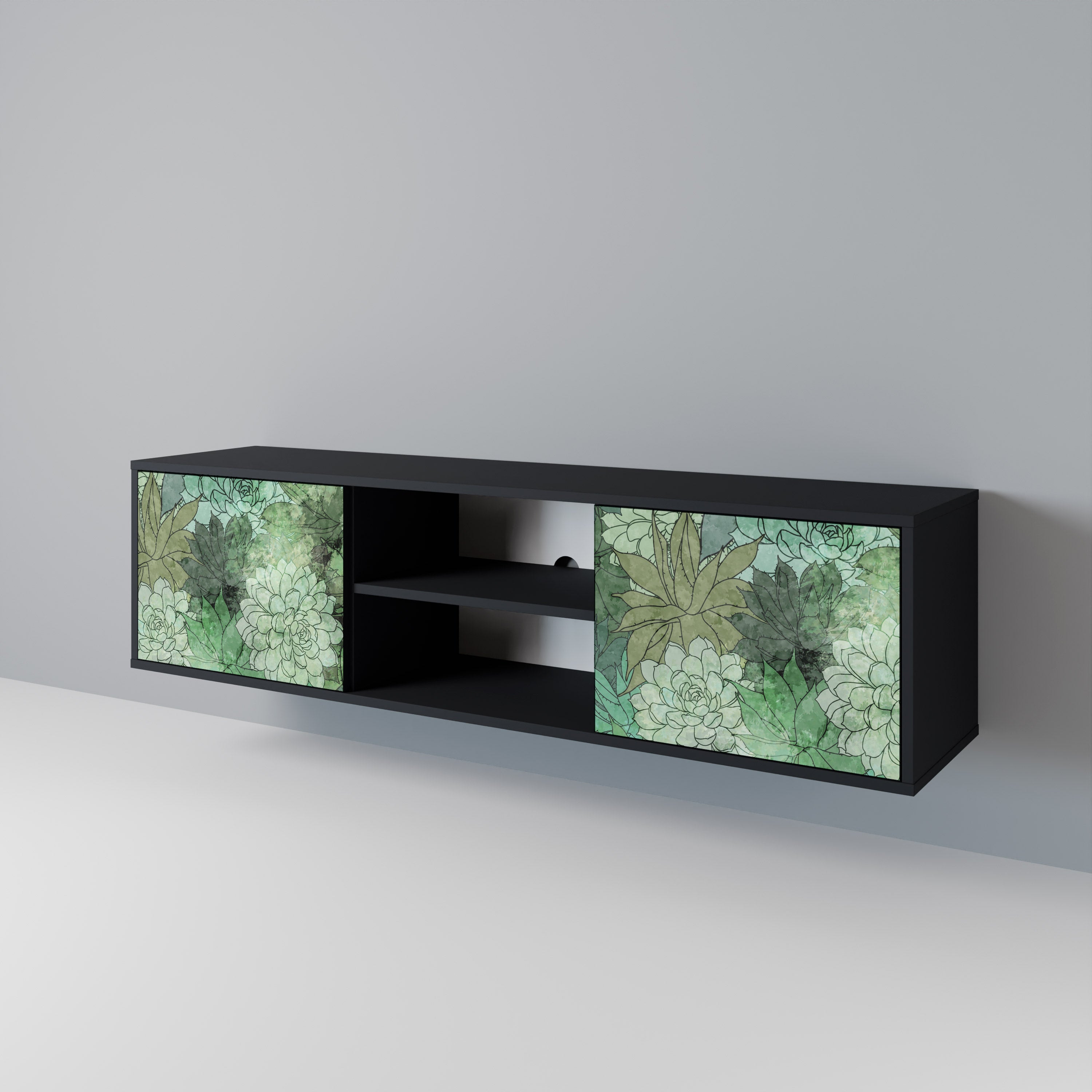 SUCCULENT CLUSTER Mueble de TV de 2 Puertas