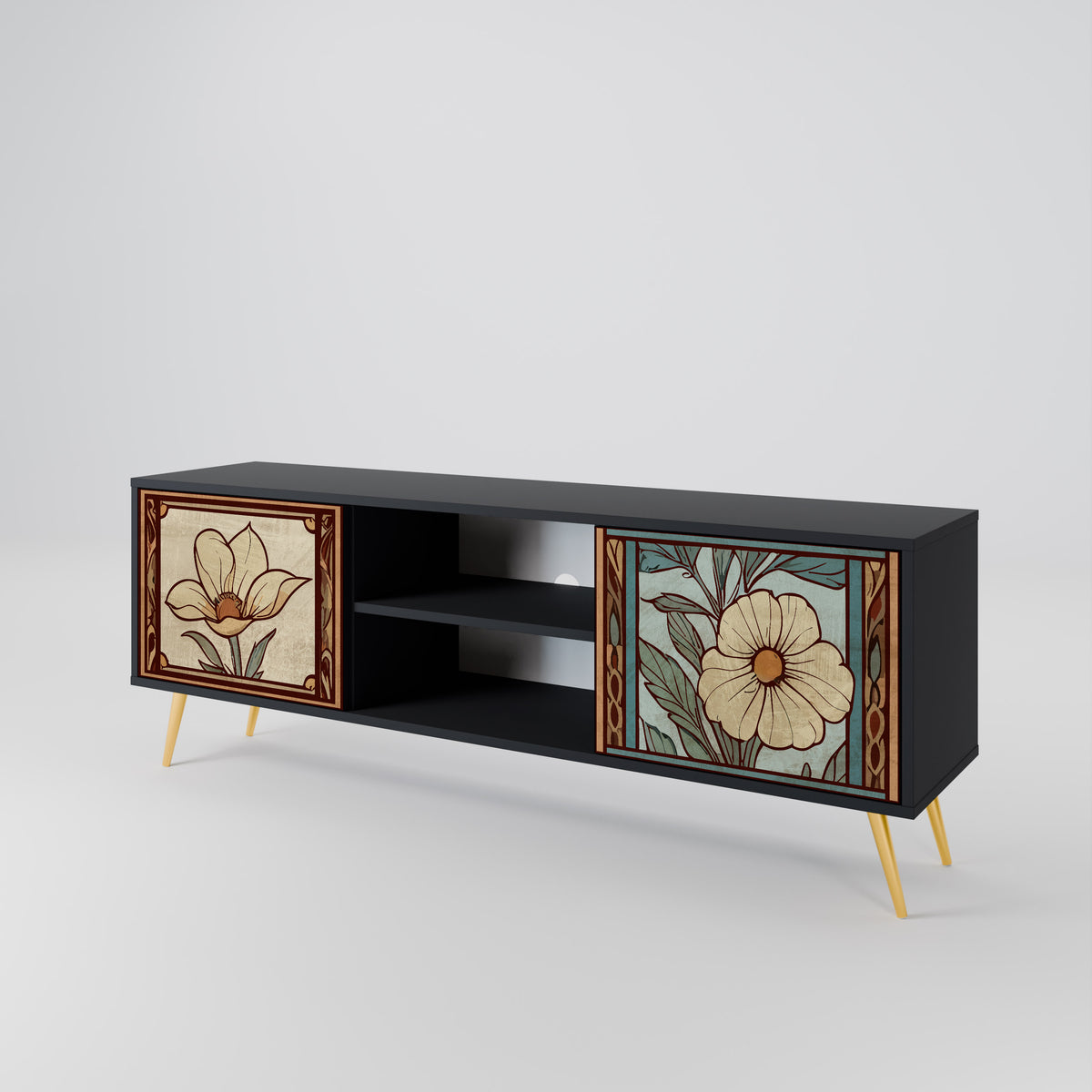 TIMELESS FLORA 2-türiges TV-Lowboard
