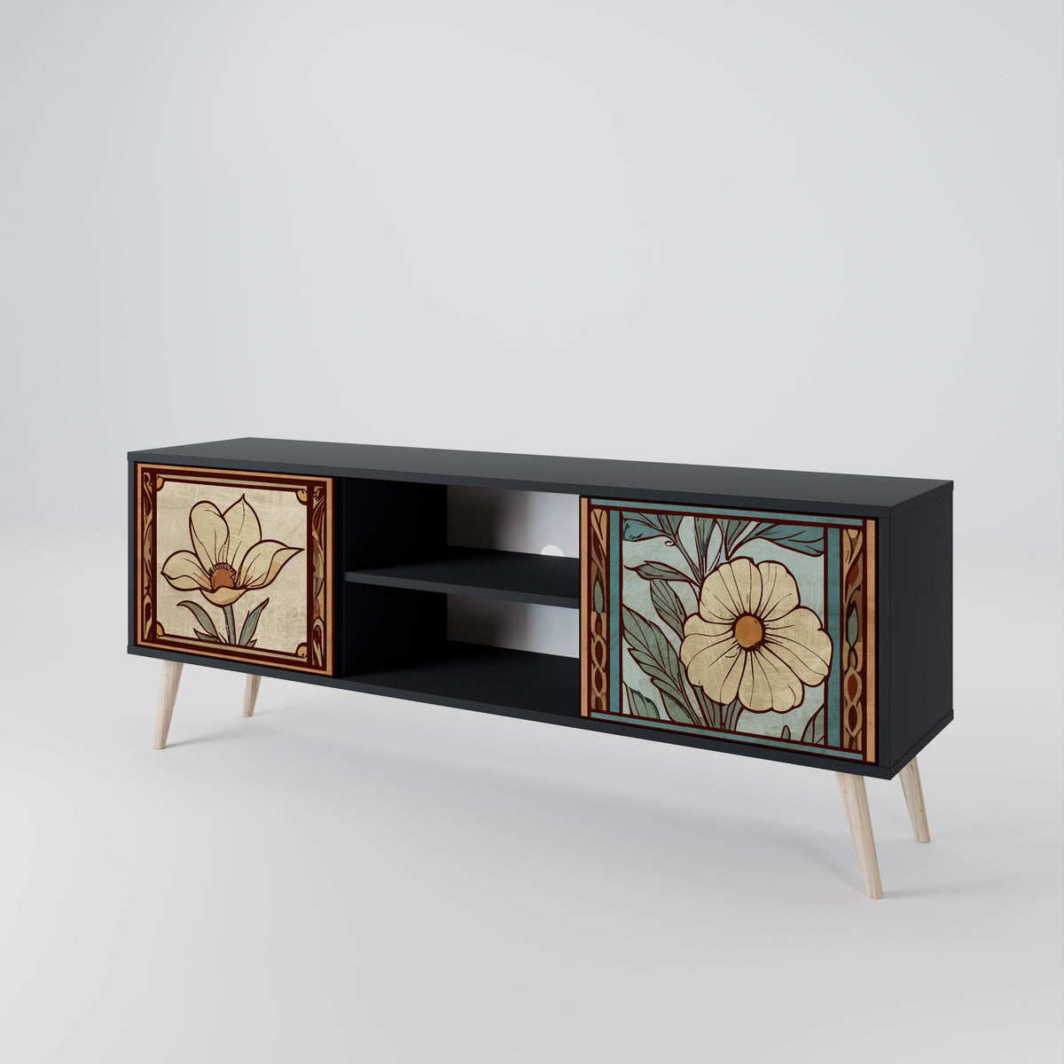 TIMELESS FLORA 2-türiges TV-Lowboard