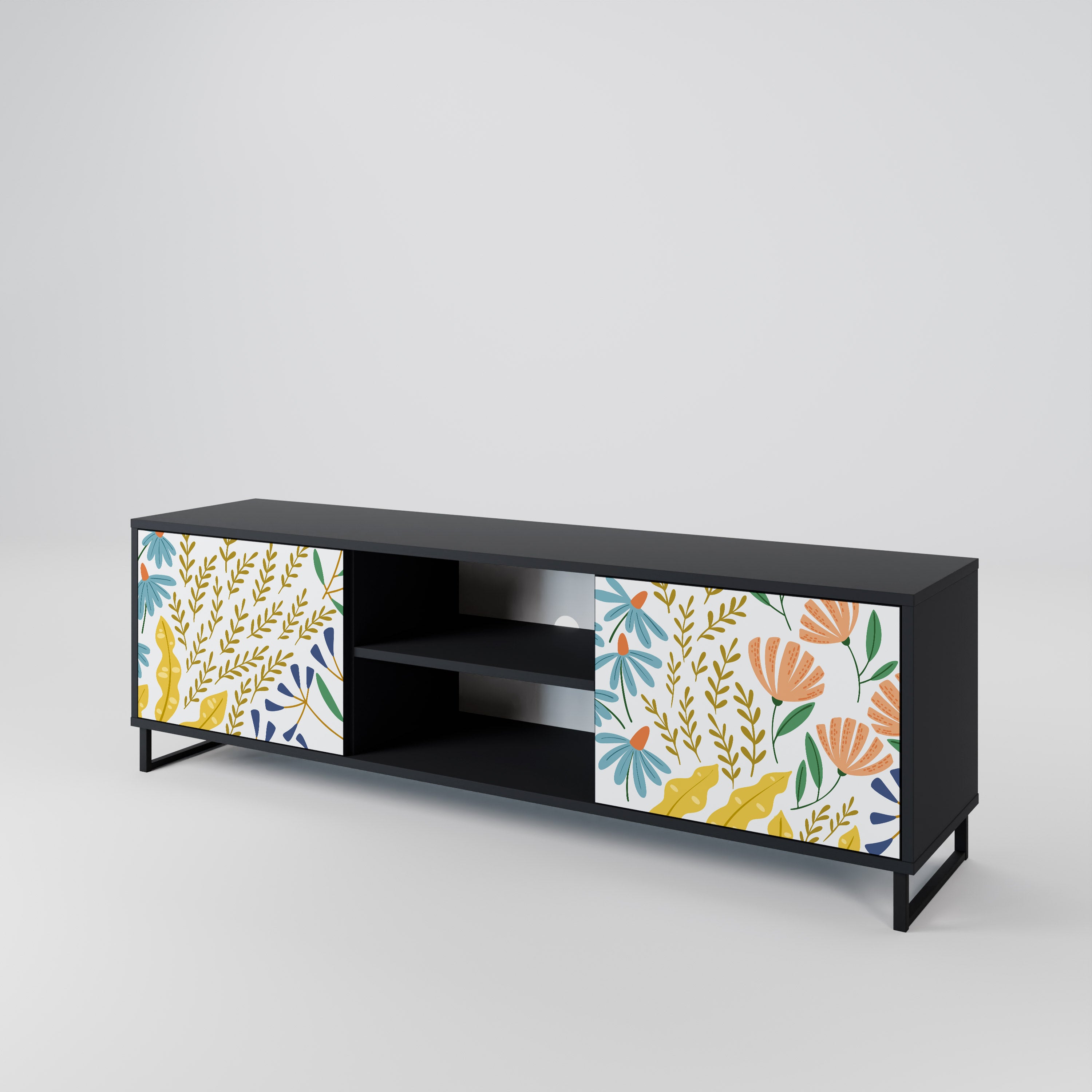 HELLO SPRING Mueble de TV de 2 Puertas