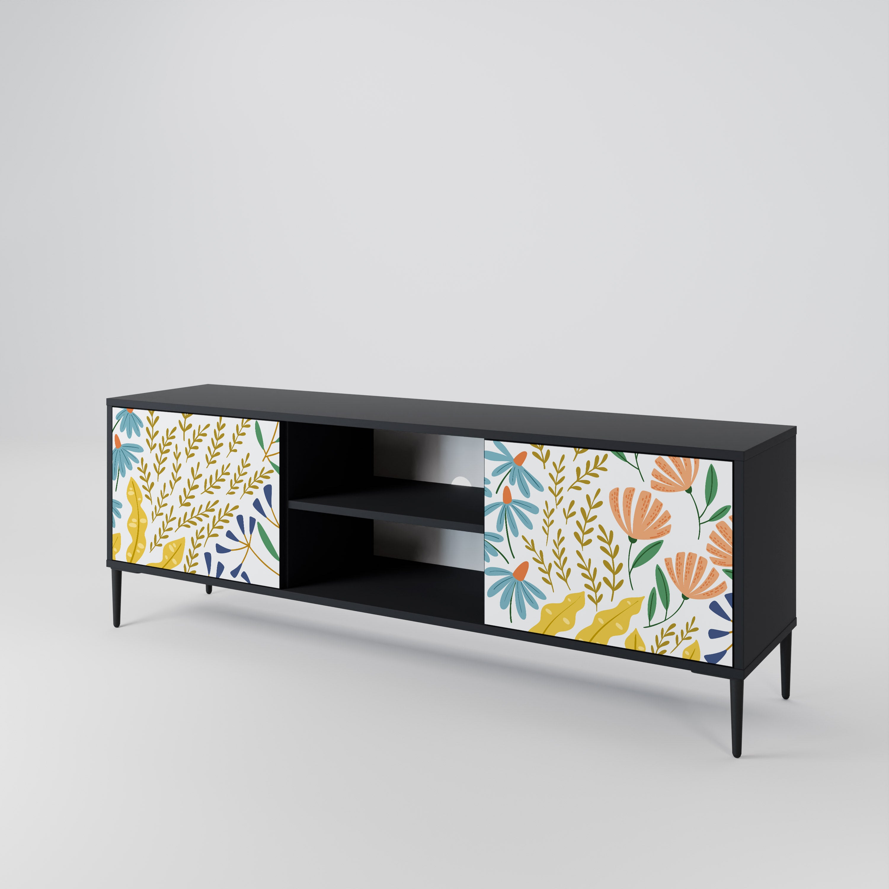 HELLO SPRING Mueble de TV de 2 Puertas