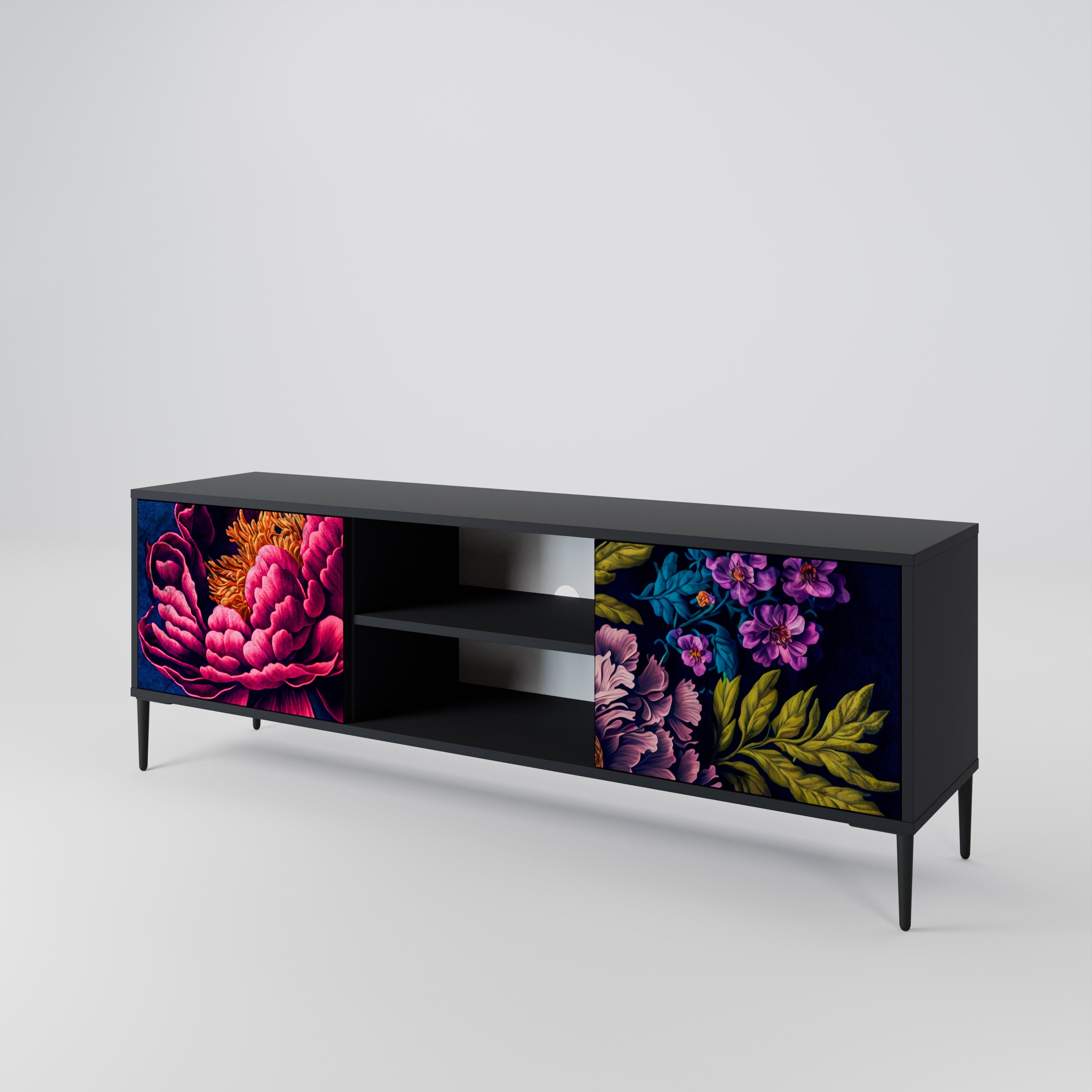 BLOOMING ELEGANCE Mueble de TV de 2 Puertas