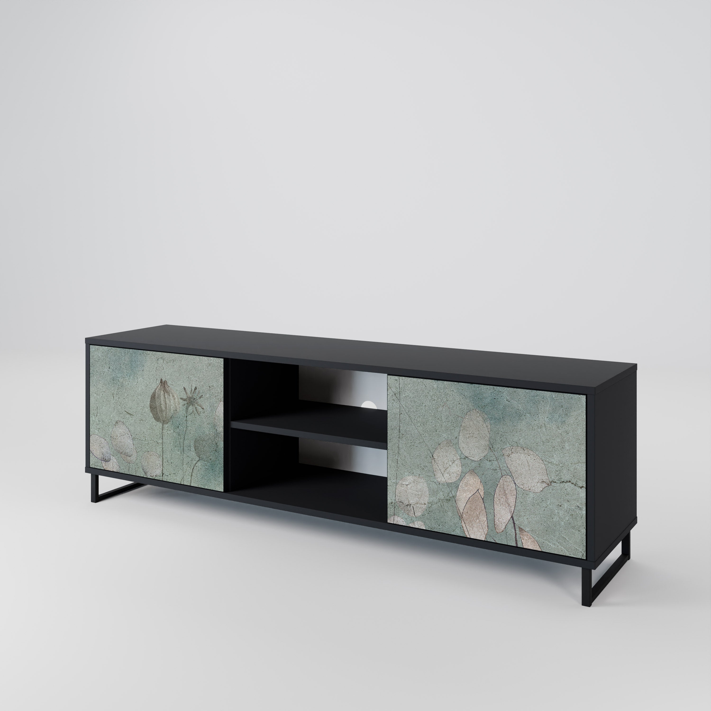 NIGHT LADY Mueble de TV de 2 Puertas