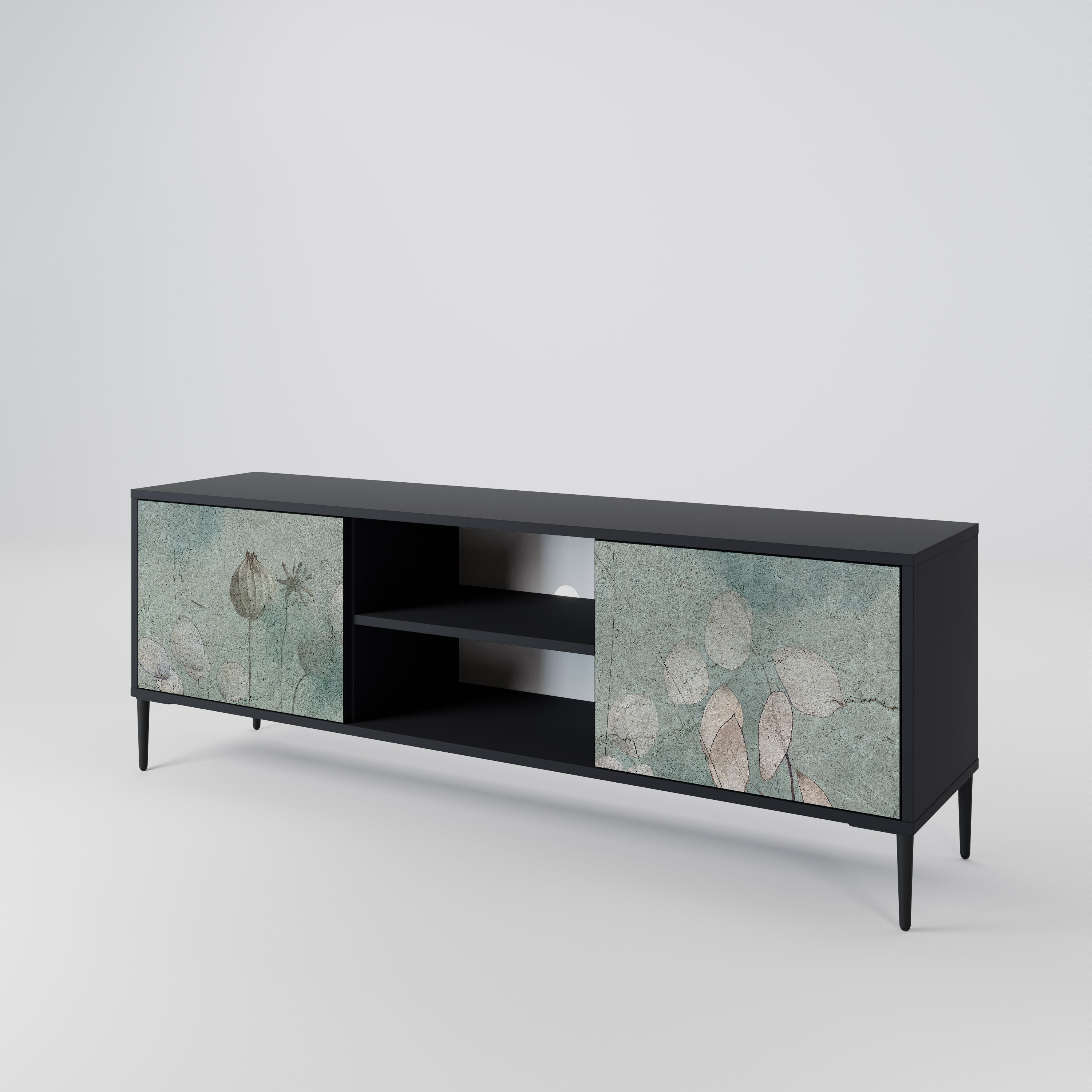 NIGHT LADY Mueble de TV de 2 Puertas