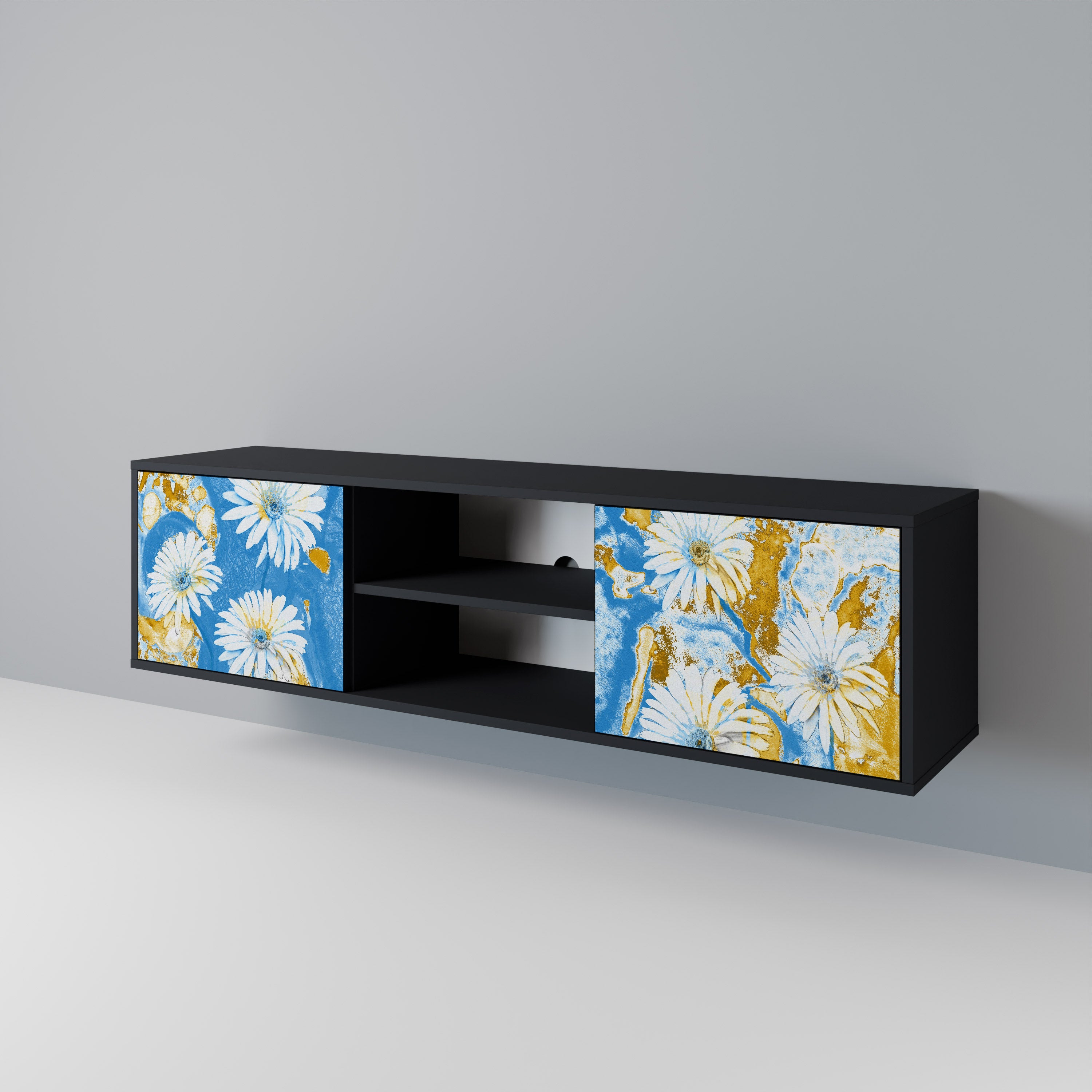 DAISY LUXE Mueble de TV de 2 Puertas