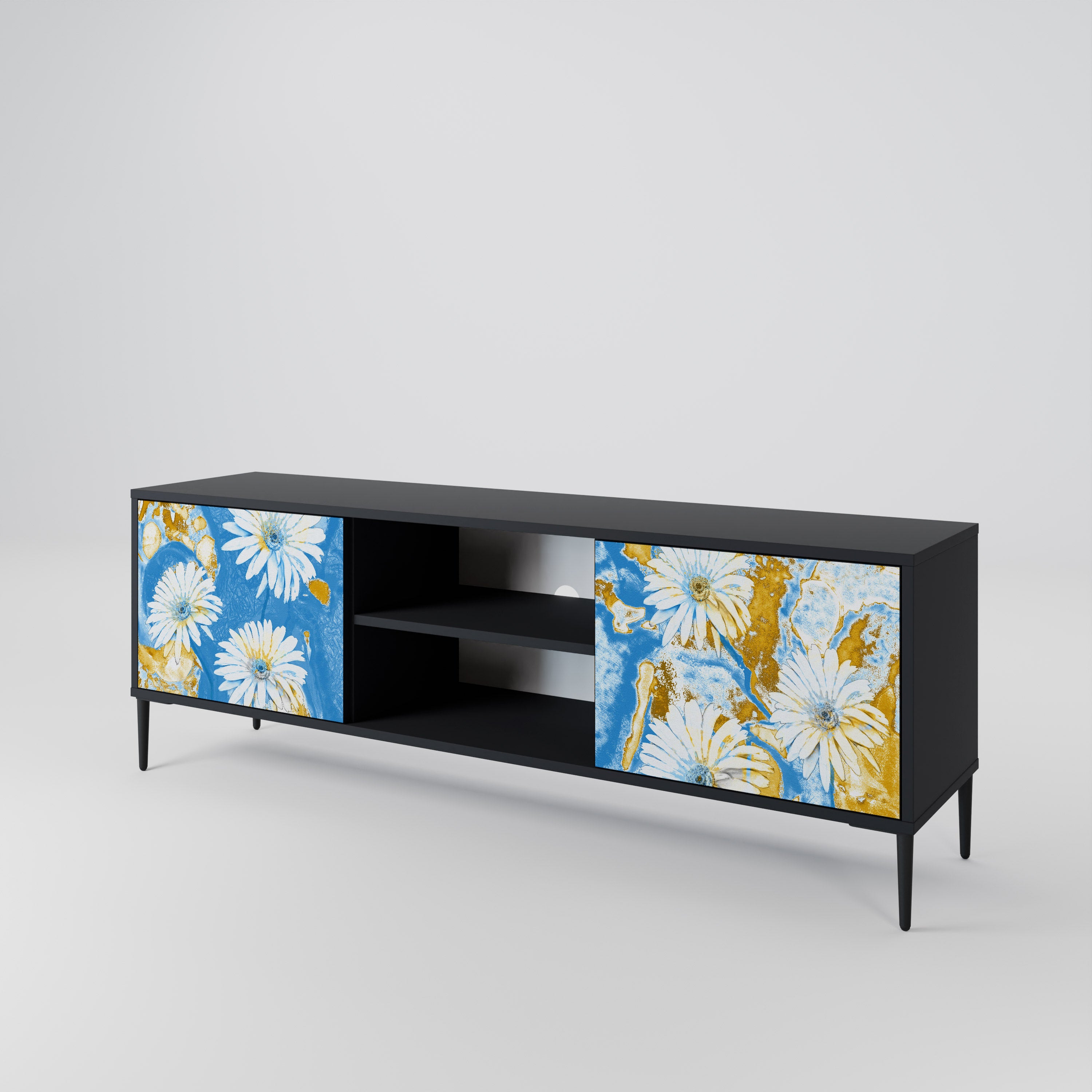 DAISY LUXE Mueble de TV de 2 Puertas
