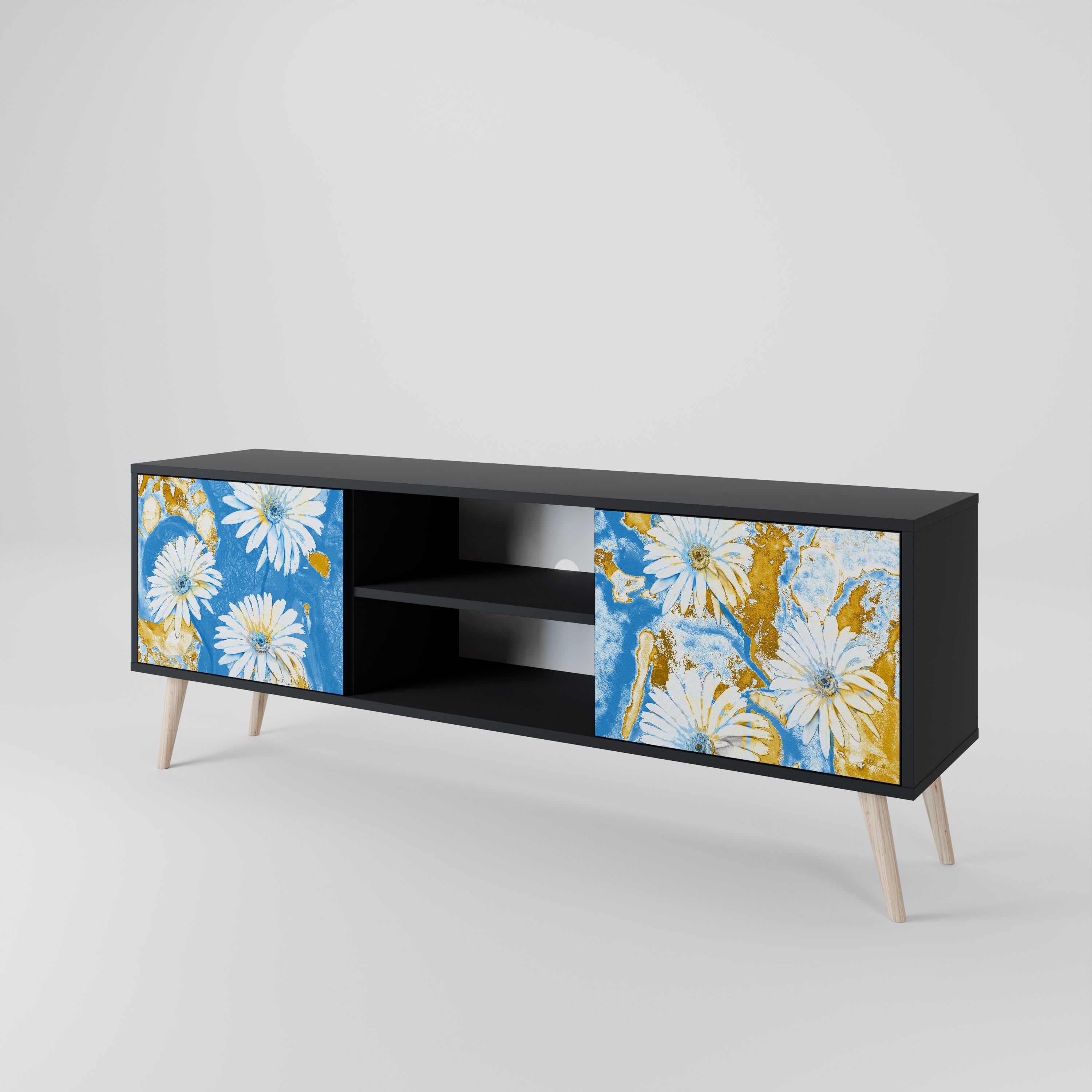 DAISY LUXE Mueble de TV de 2 Puertas