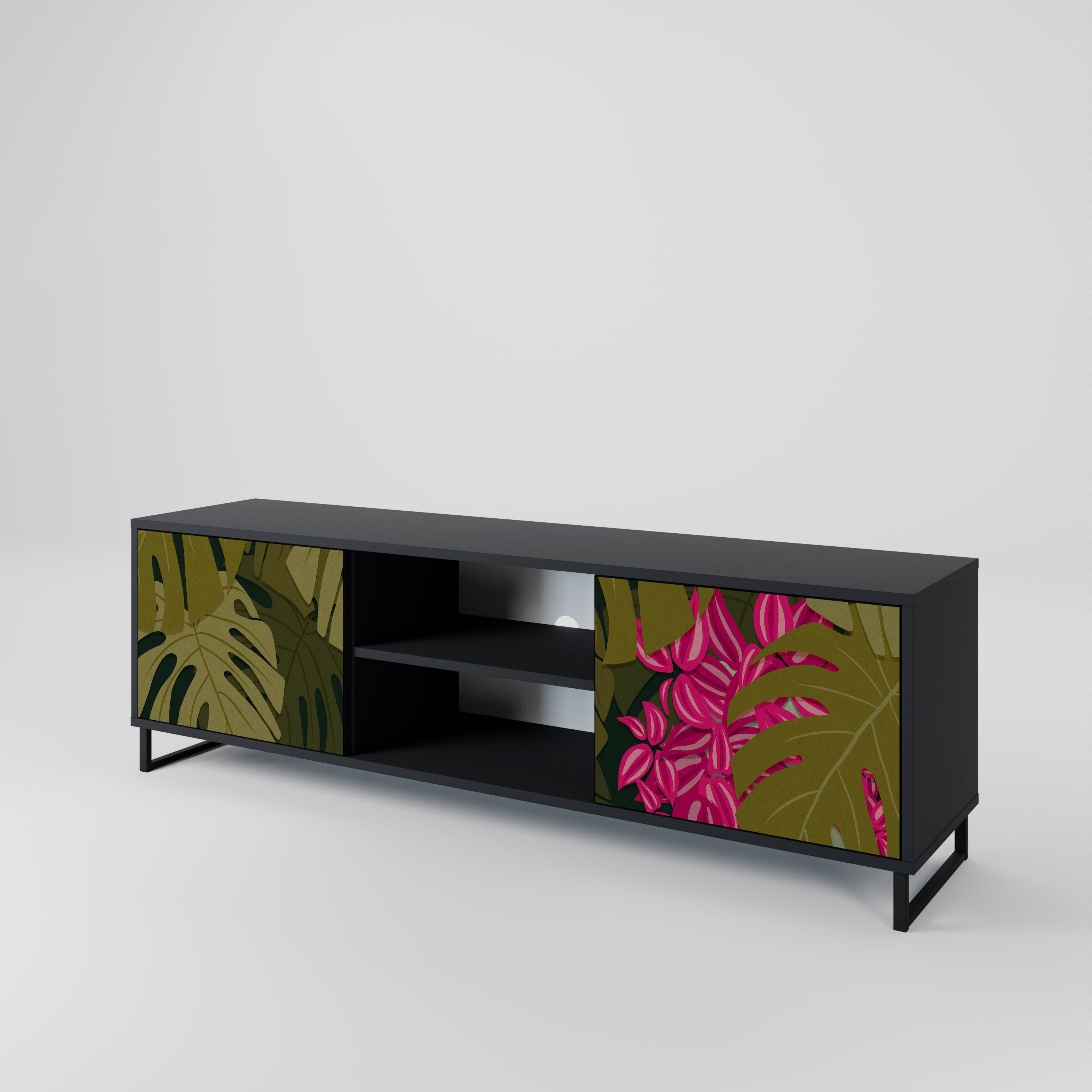 TROPICAL BEAUTY Mueble de TV de 2 Puertas