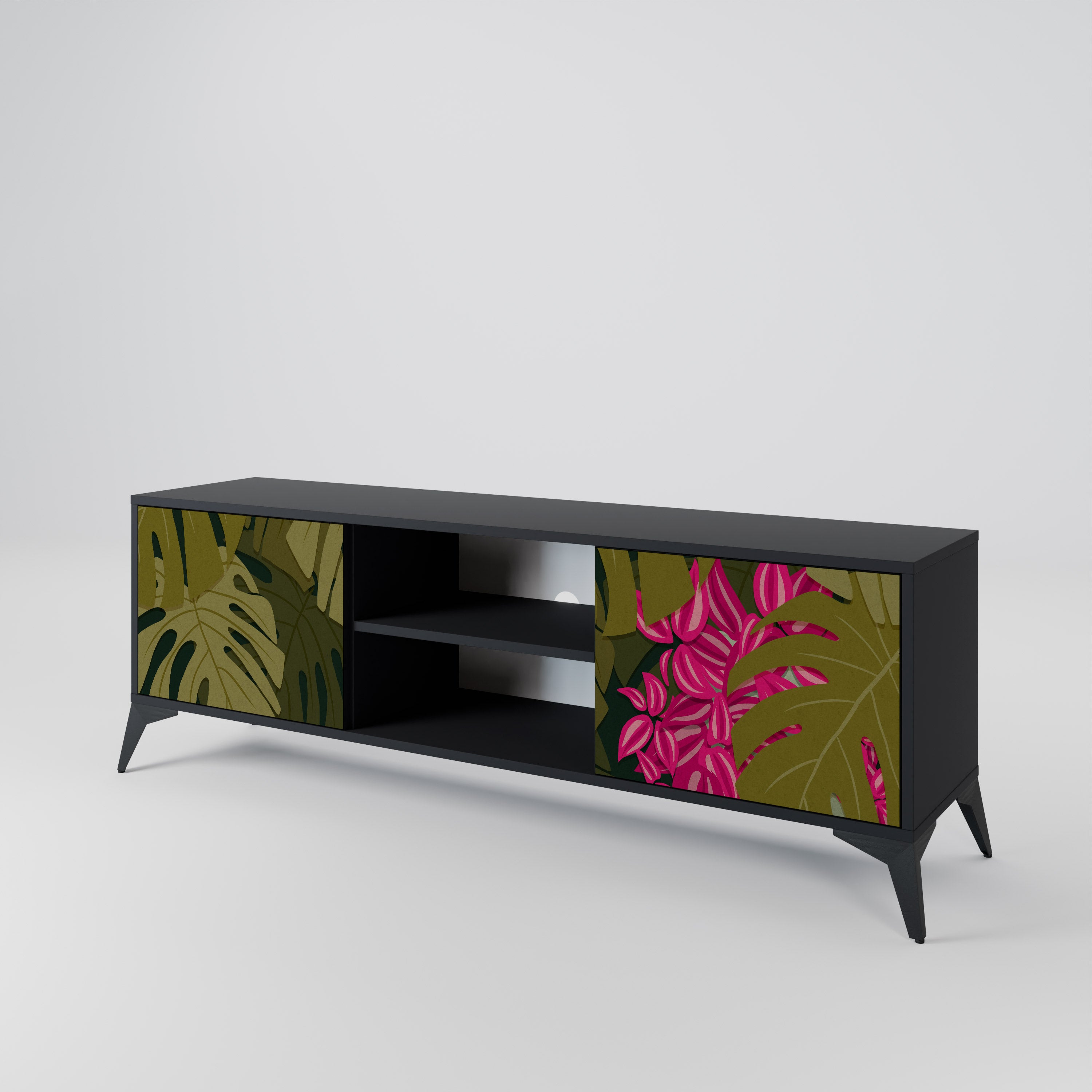 TROPICAL BEAUTY Mueble de TV de 2 Puertas