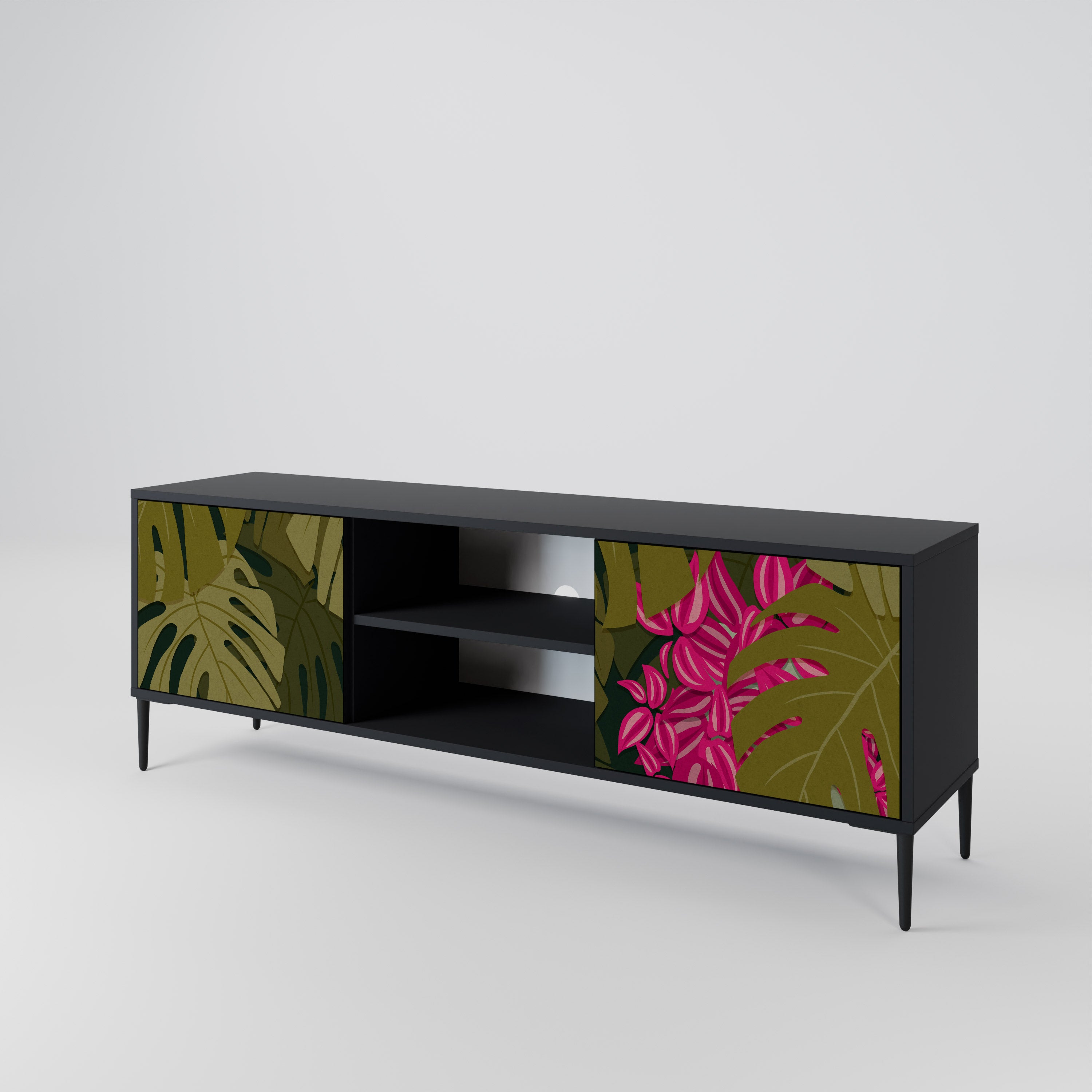 TROPICAL BEAUTY Mueble de TV de 2 Puertas