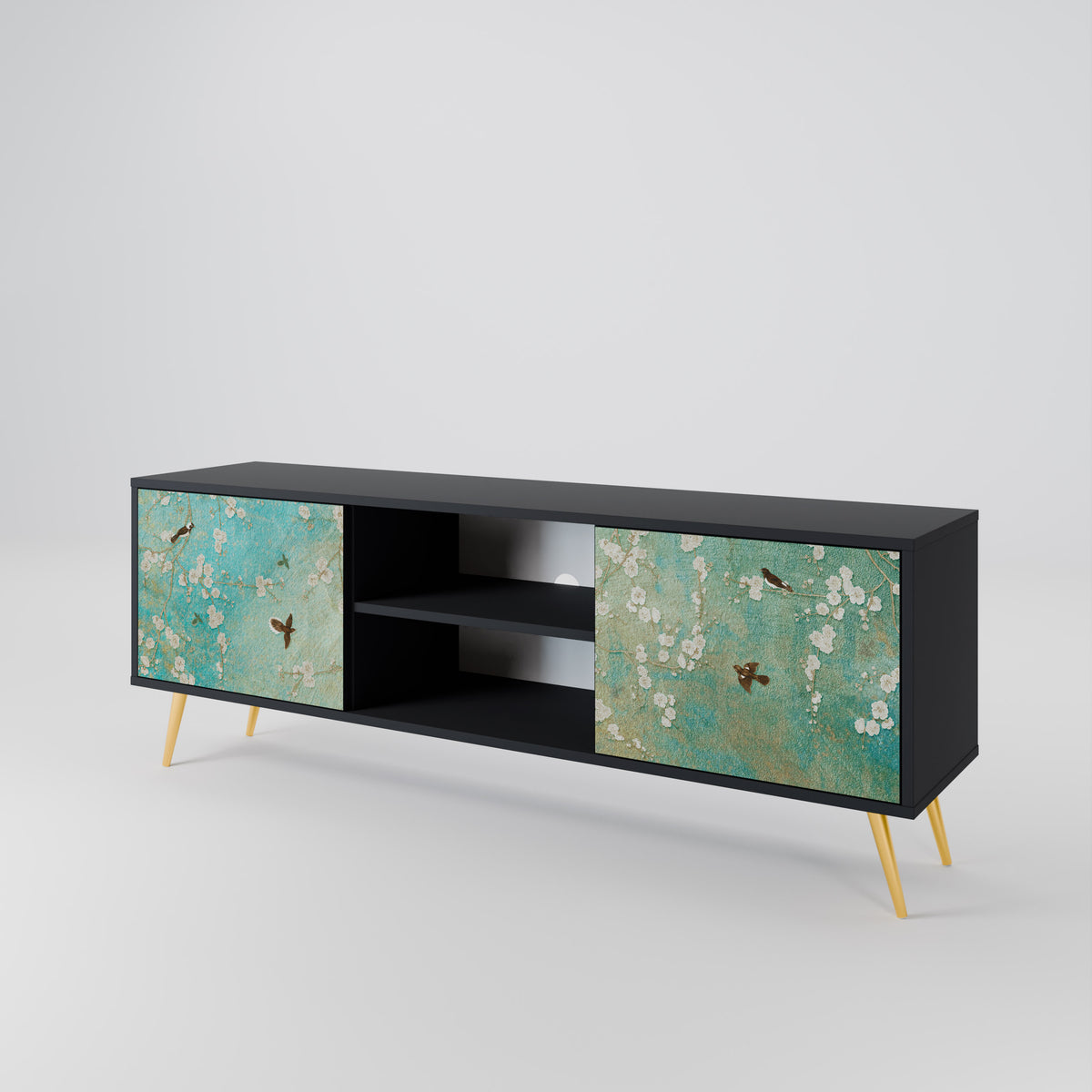 BLOOMING CHARM 2-Door TV Cabinet